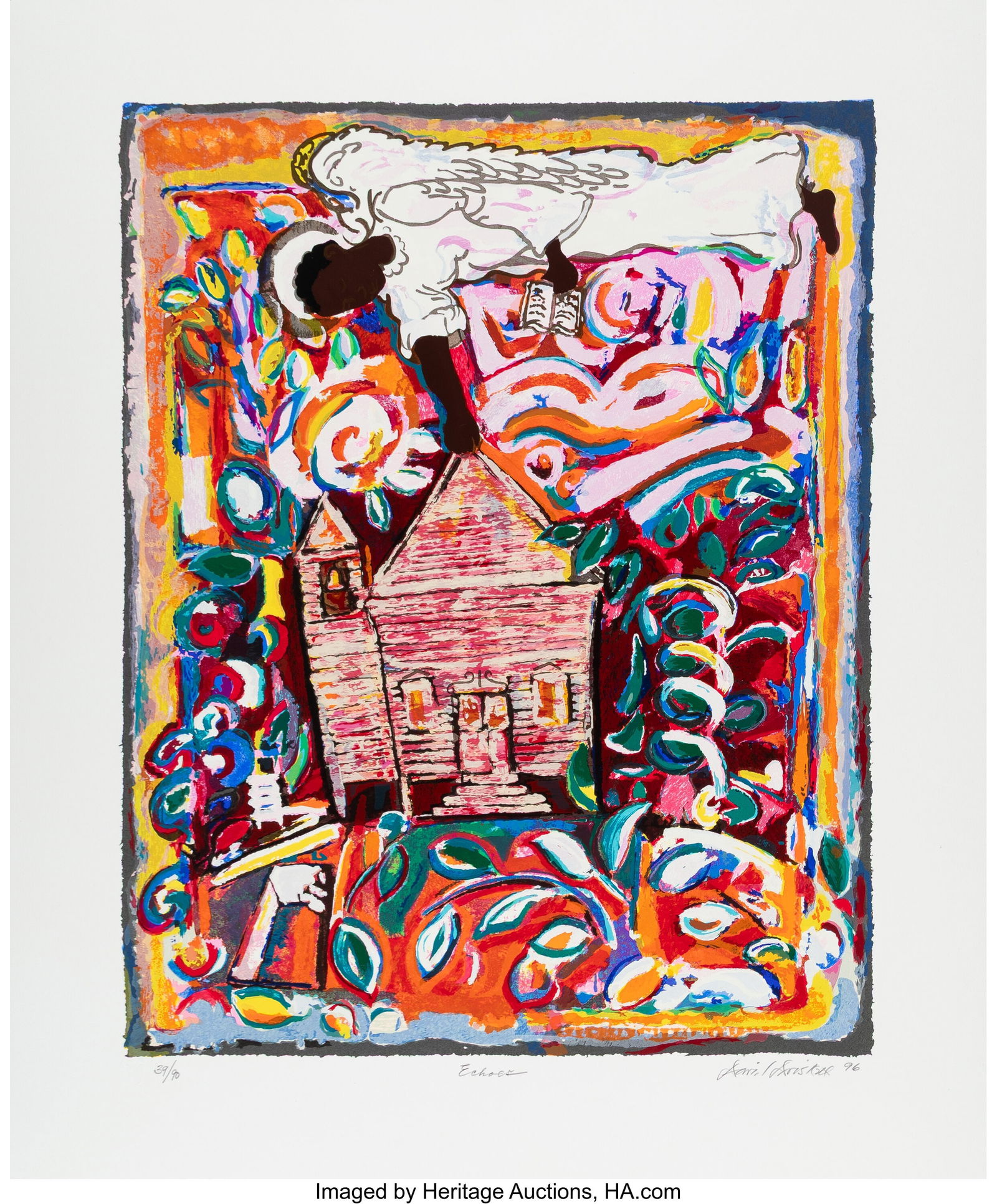 David Driskell (b. 1931) Echoes, 1996 Screenprin (1 of 1)