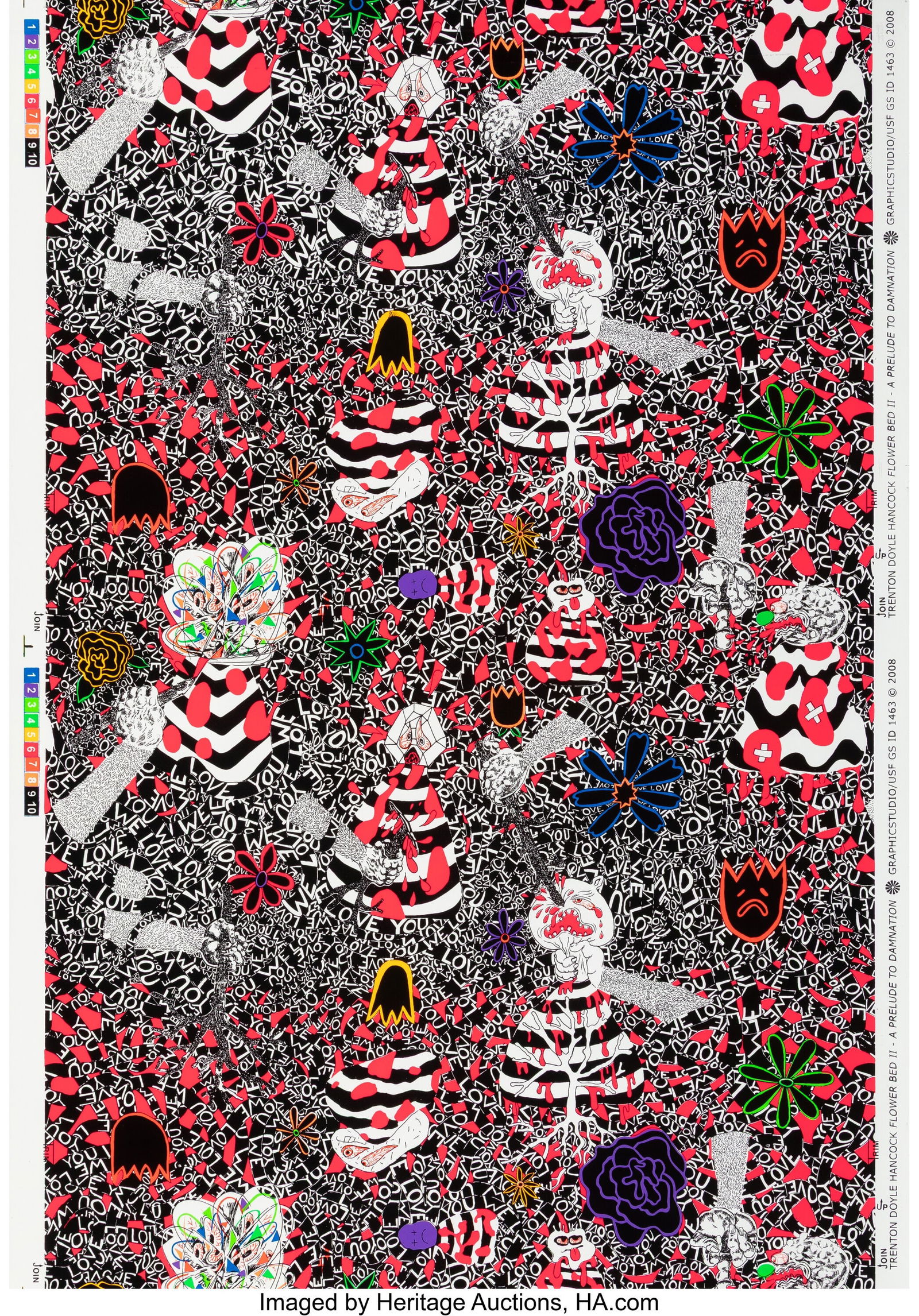 Trenton Doyle Hancock (b. 1974) Flower Bed II, A (1 of 1)