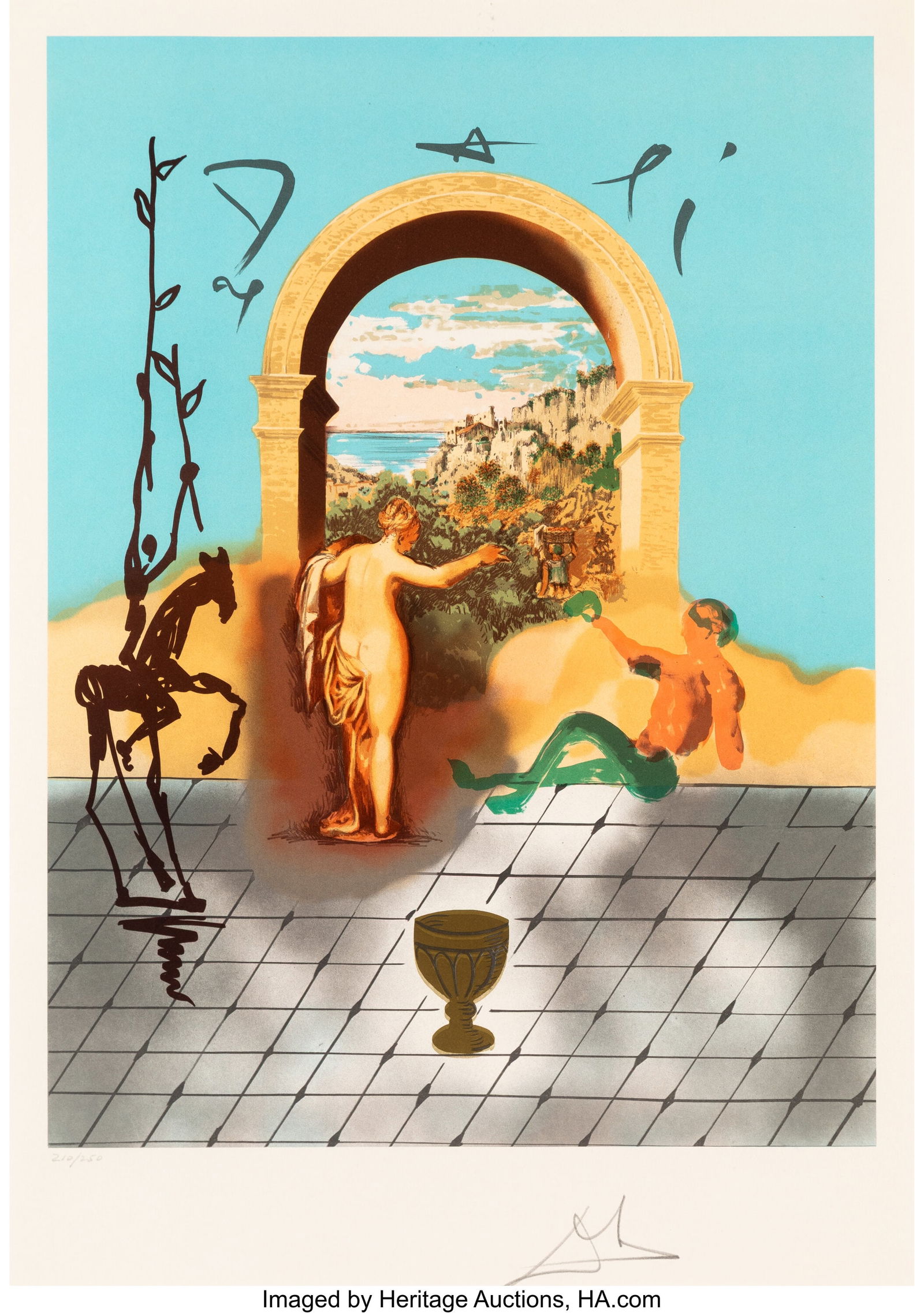 Salvador Dalí (1904-1989) Gateway to a New Worl (1 of 2)