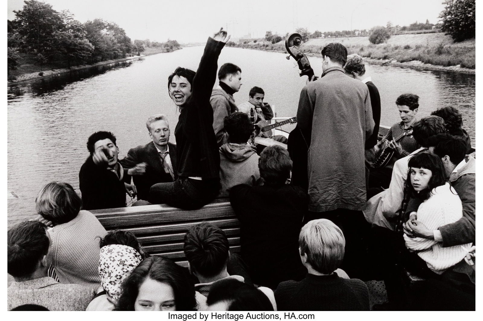 Will McBride (American, 1931-2015) Jazz on the R: Will McBride (American, 1931-2015) Jazz on the River, 1959 Gelatin silver print, printed 1995 14-1/2 x 21-1/4 inches (36.8 x 54.0 cm) (