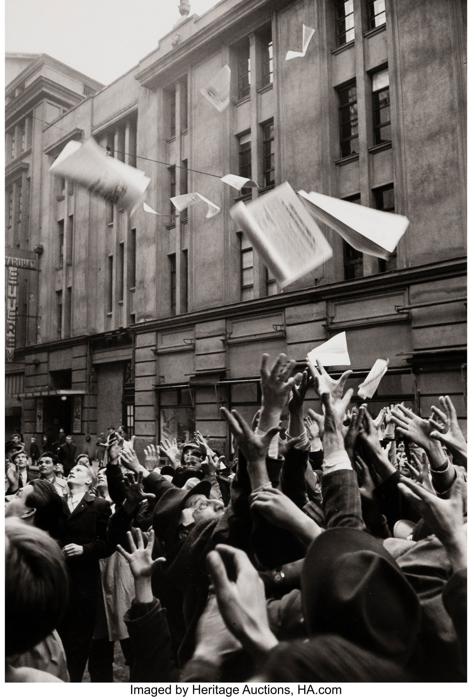 Erich Lessing (Austrian, 1923-2018) Revolution i: Erich Lessing (Austrian, 1923-2018) Revolution in Hungary, 1956 Gelatin silver print 14-1/2 x 9-3/4 inches (36.8 x 24.8 cm) (image) 15-3