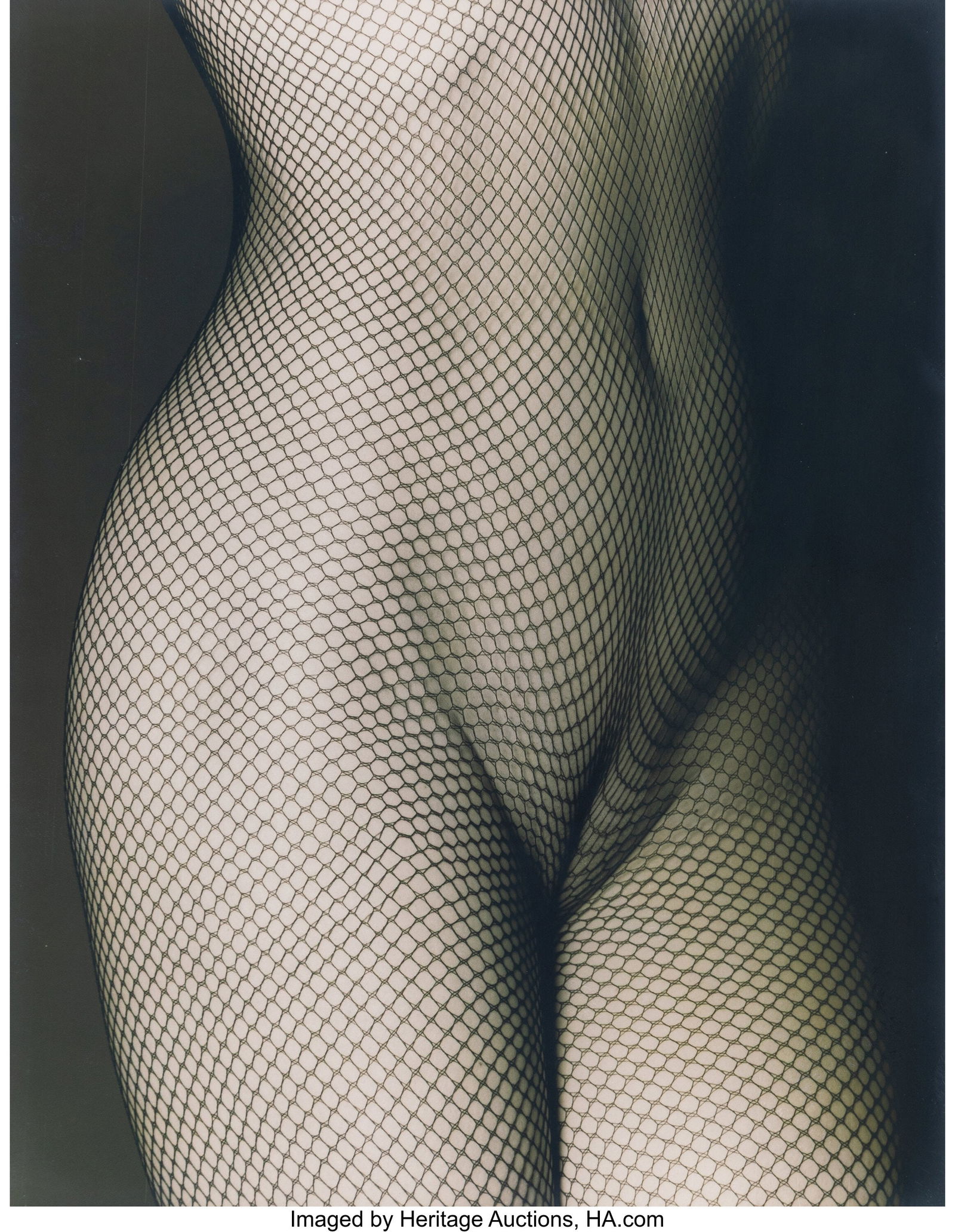 Günter Blum (German, 1949-1997) Nude with Mesh: Günter Blum (German, 1949-1997) Nude with Mesh (Facing Right), 1993 Gelatin silver print 9-1/2 x 7-1/2 inches (24.1 x 19.1 cm) &lpa