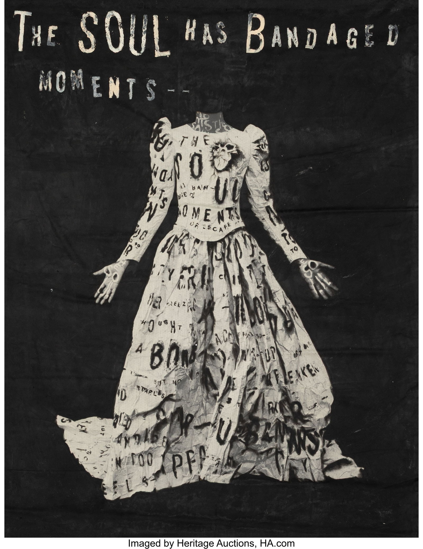 Lesley Dill (b. 1950) Poem Wedding Dress, 1995 M (1 of 3)