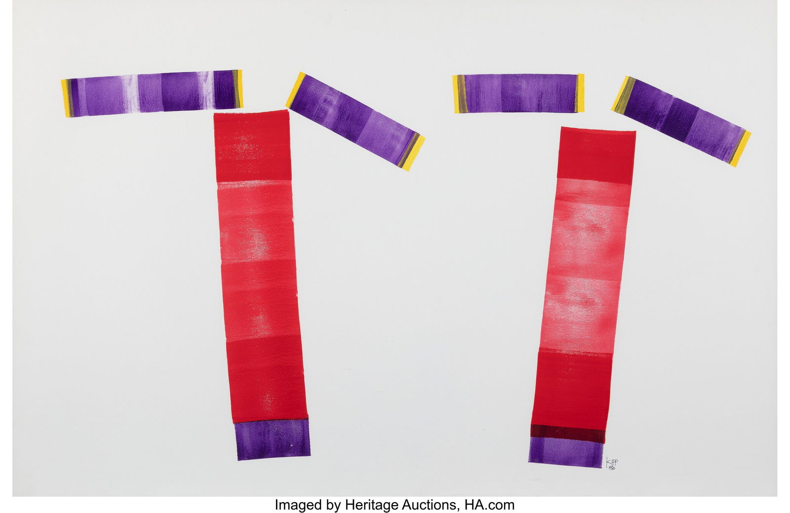 Lyman Kipp (1929-2014) Untitled, 1980 Ink on pap (1 of 2)