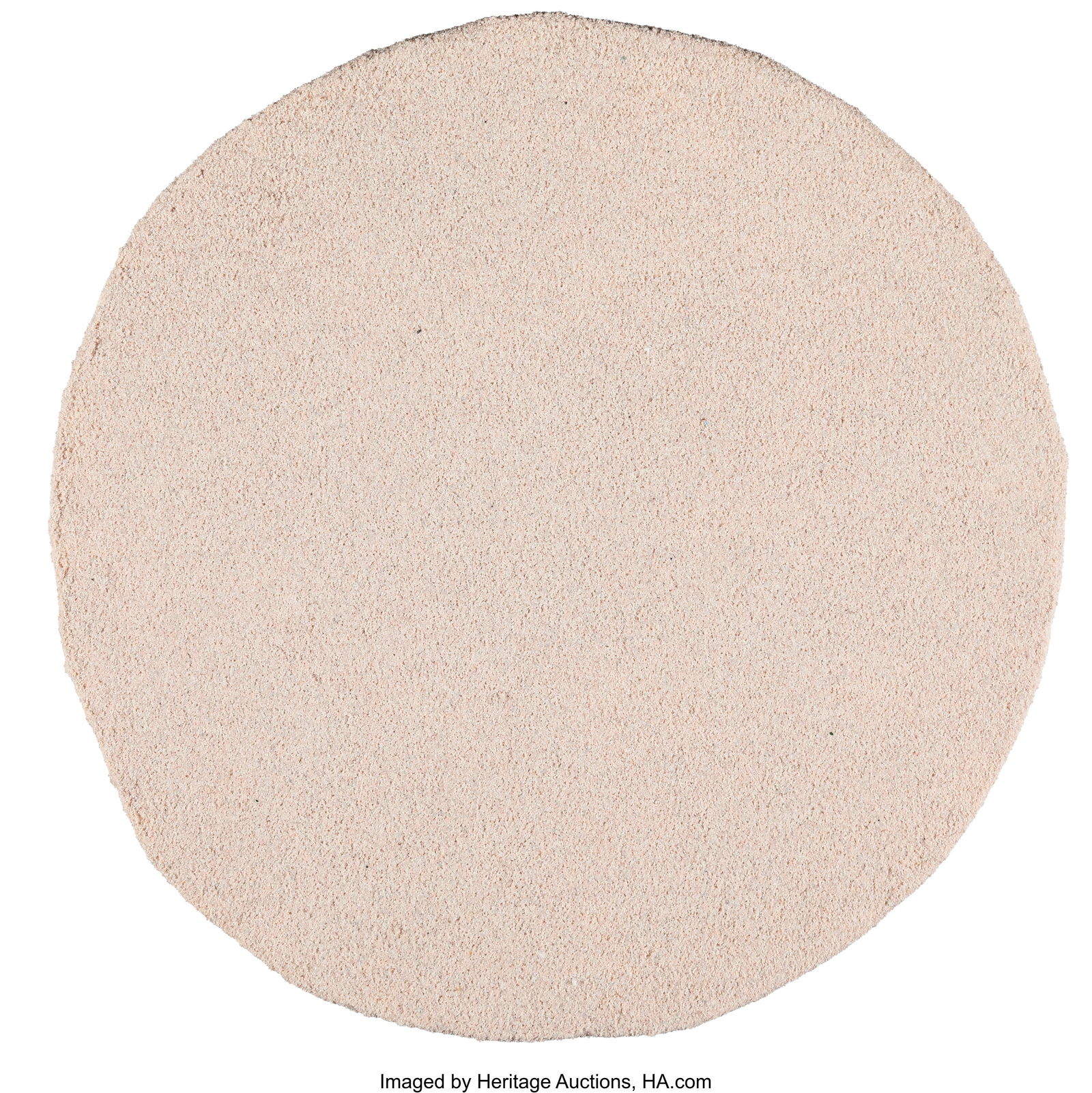 Rachel Higgins (b. 1981) Clock, 2014 Styrofoam,: Rachel Higgins (b. 1981) Clock, 2014 Styrofoam, Cerastone, wood, hardware, 1 RPM motor, and AA batteries 14-1/2 inches (36.8