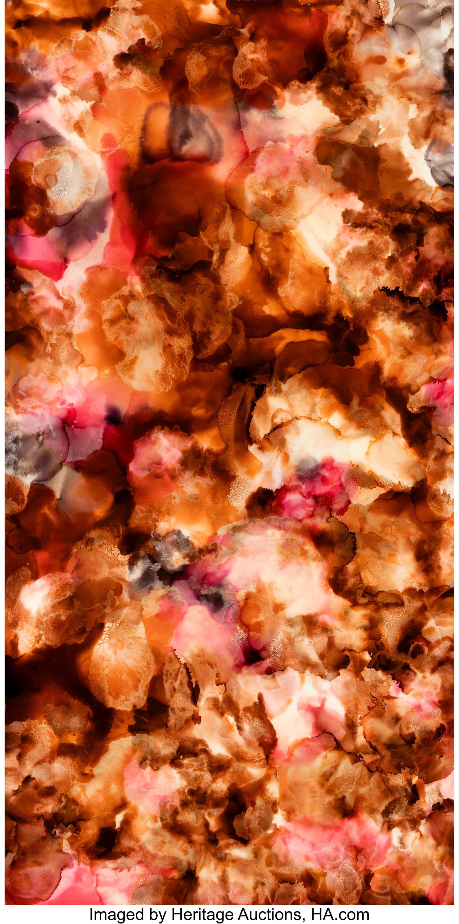 Imani Bilal (b. 1983) Take care of your HEART (T: Imani Bilal (b. 1983) Take care of your HEART (The Watchful Heart) from Behind the Veil series, 2021 Acrylic, ink, and resin on canvas 72 x 36 inches