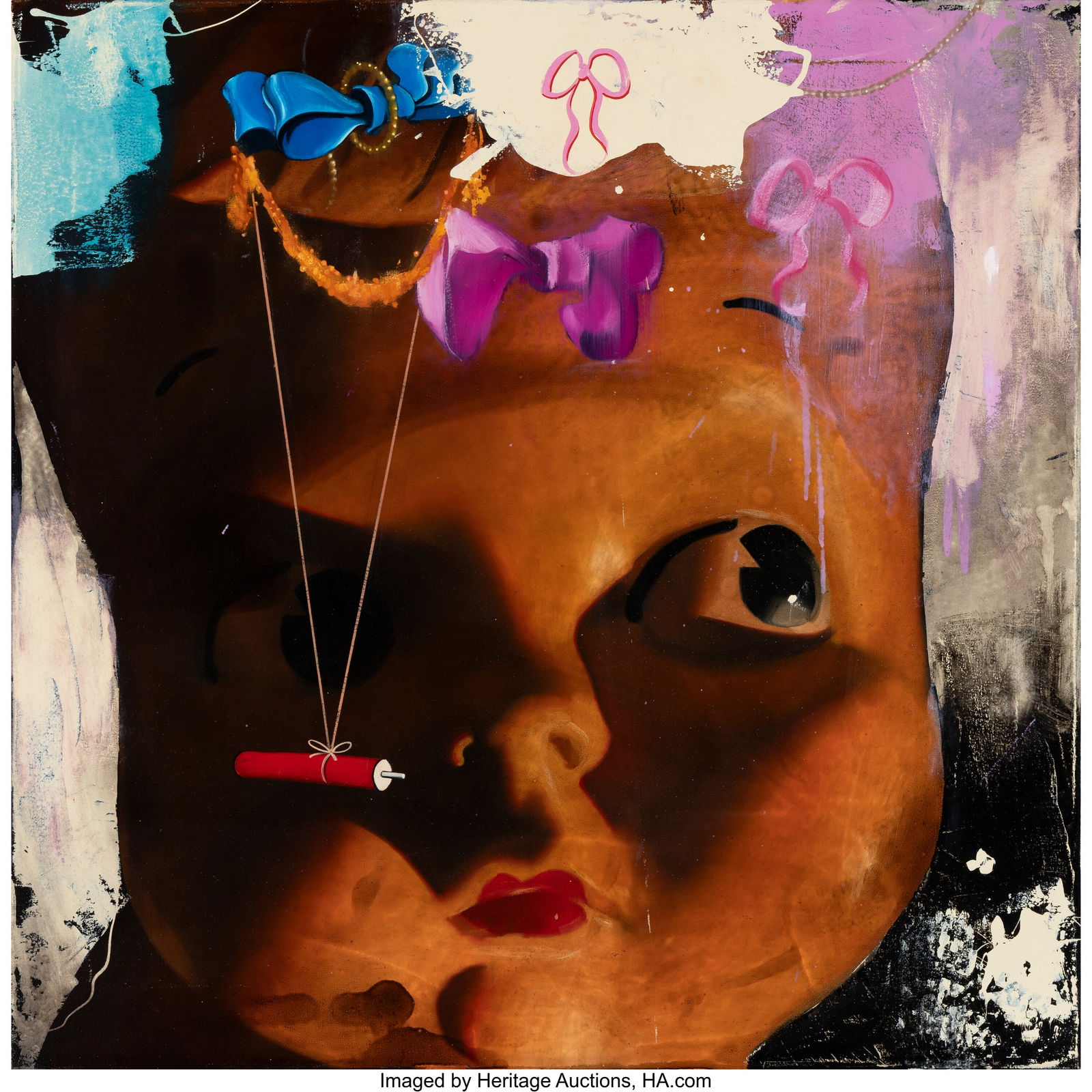 Will Cotton (b. 1965) Untitled, 1996 Mixed media (1 of 2)