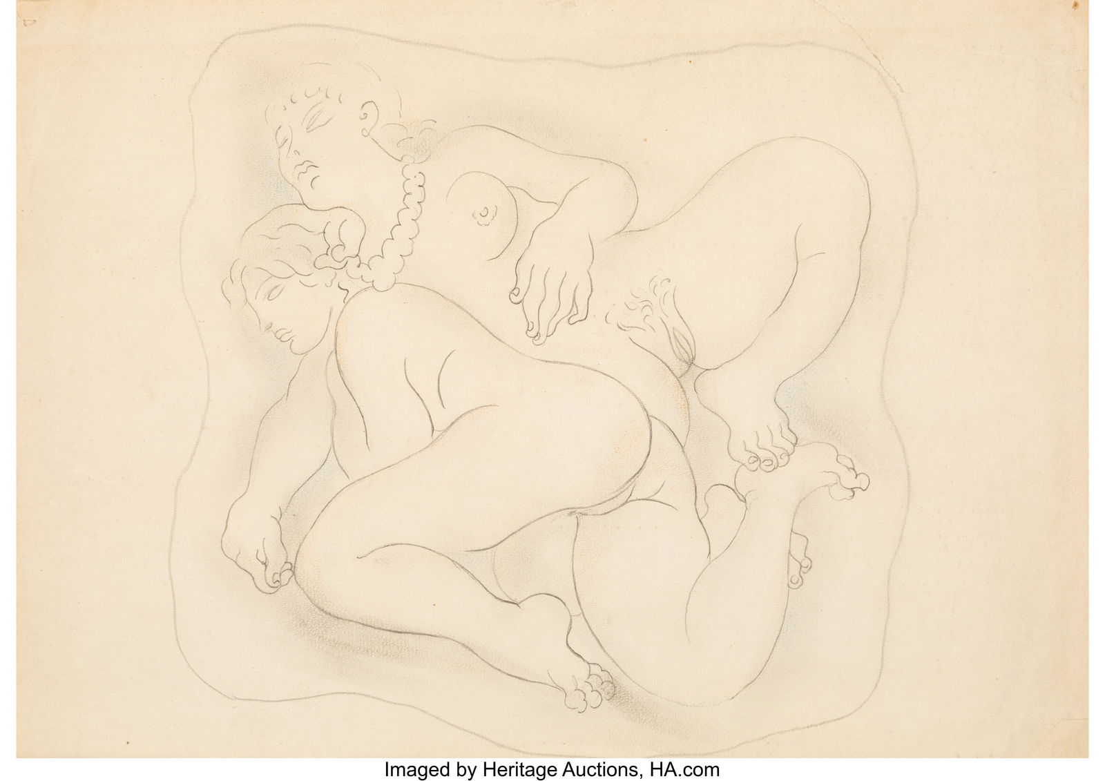 André Masson (1896-1987) Les Amies, 1923 Pencil (1 of 3)