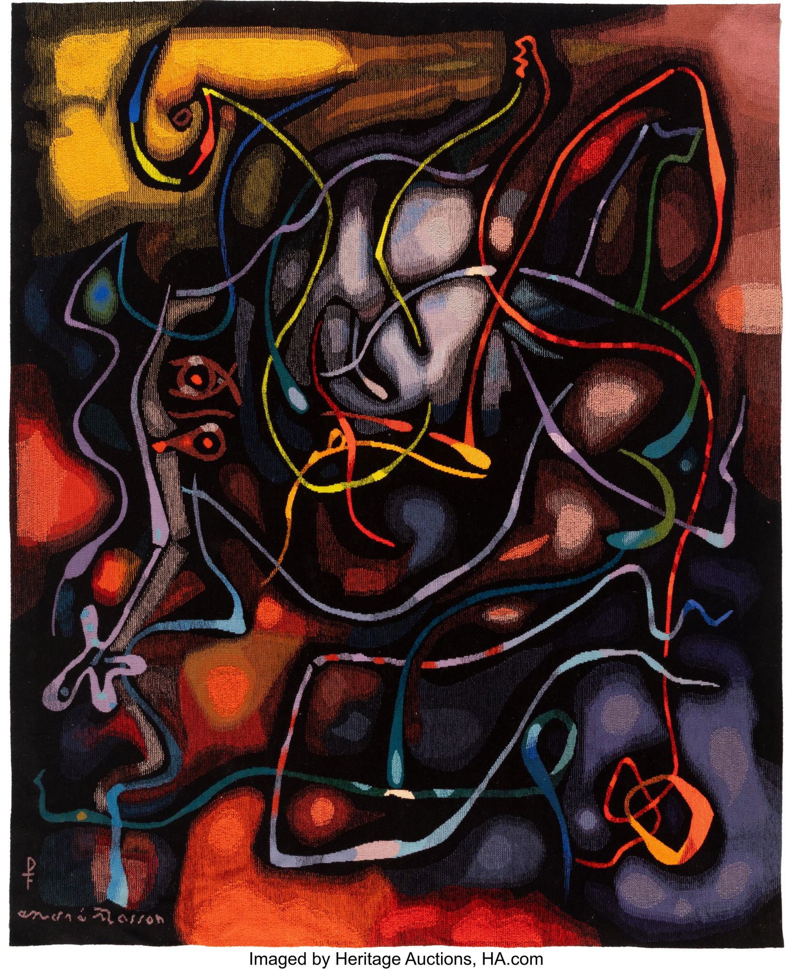 André Masson (1896-1987) Androméde Aubusson Ta (1 of 5)