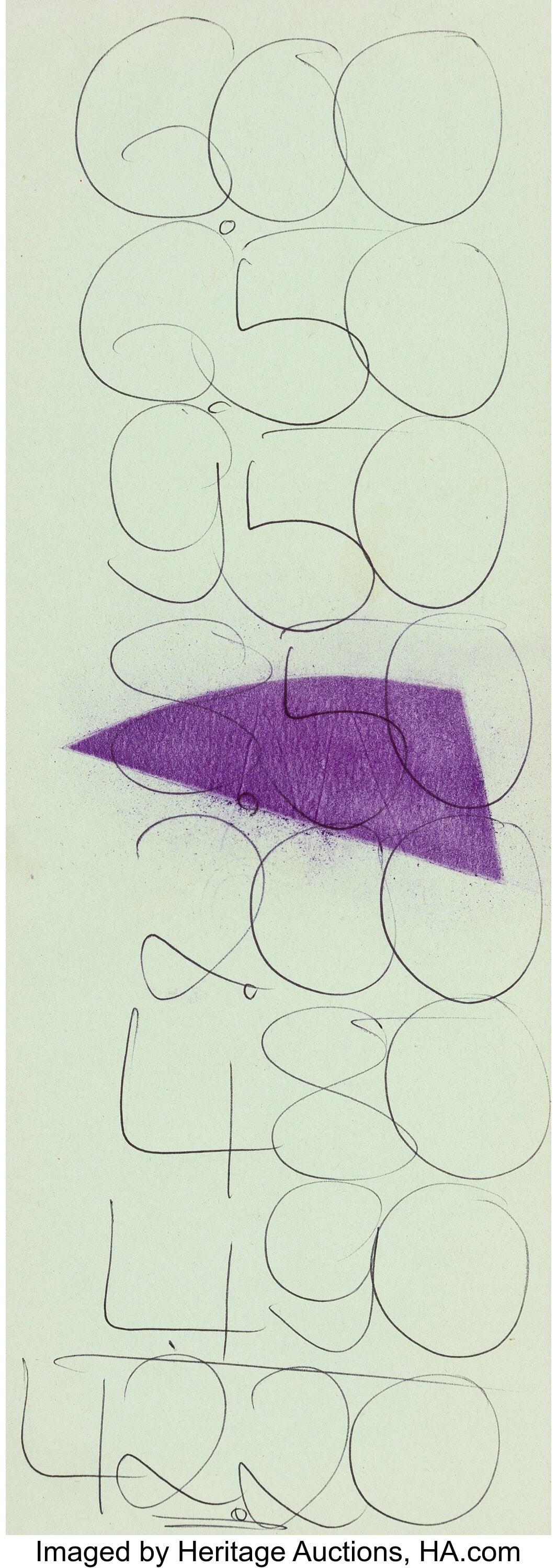 Jonathan Monk (b. 1969) Restaurant Drawing, 2019 (1 of 3)