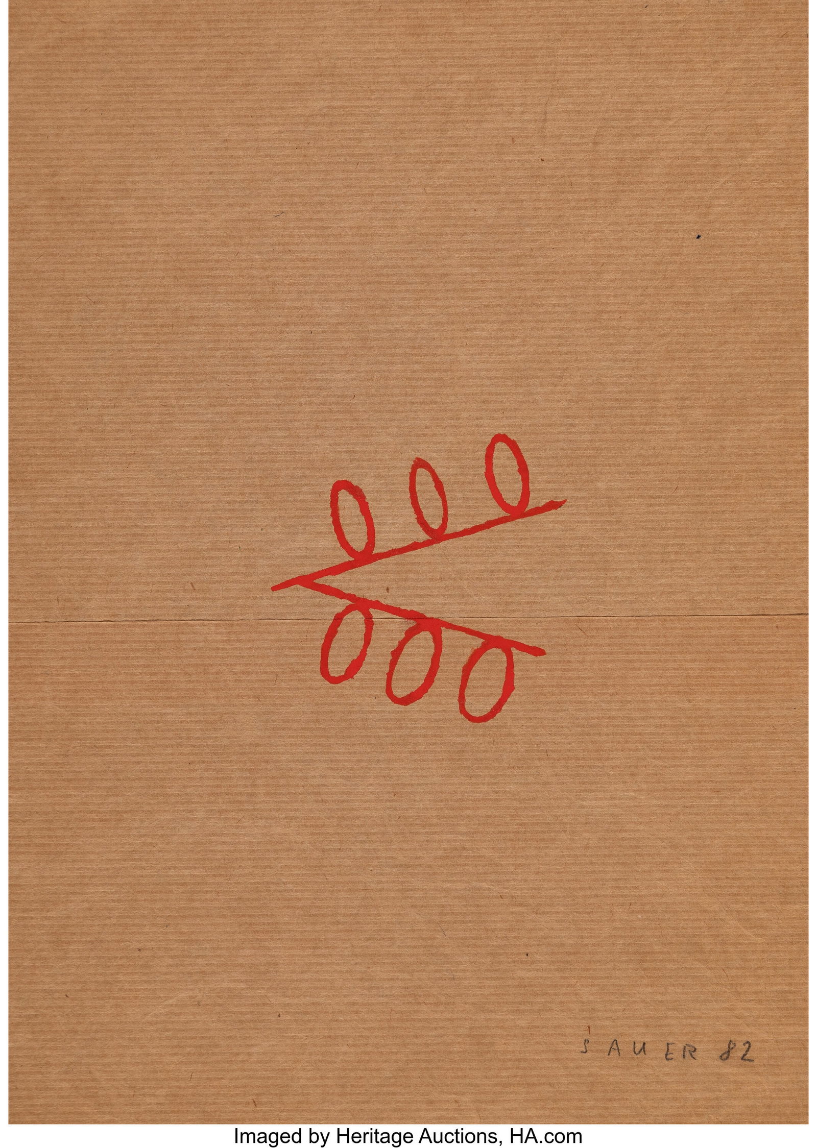 Michel Sauer (b. 1949) Untitled (three works), 1: Michel Sauer (b. 1949) Untitled (three works), 1982; 1984 Acrylic on paper; silicone, metal, and wood; paint, glass, and wood 11