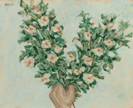 ARNOLD AARON FRIEDMAN (American, 1874-1946) Hand: ARNOLD AARON FRIEDMAN (American, 1874-1946)Hand Holding Flowers, circa 1938-42<