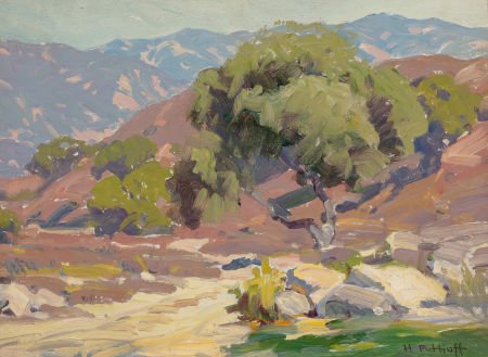 HANSON DUVALL PUTHUFF (American, 1875-1972) Cali: HANSON DUVALL PUTHUFF (American, 1875-1972)California Foothill LandscapeOil
