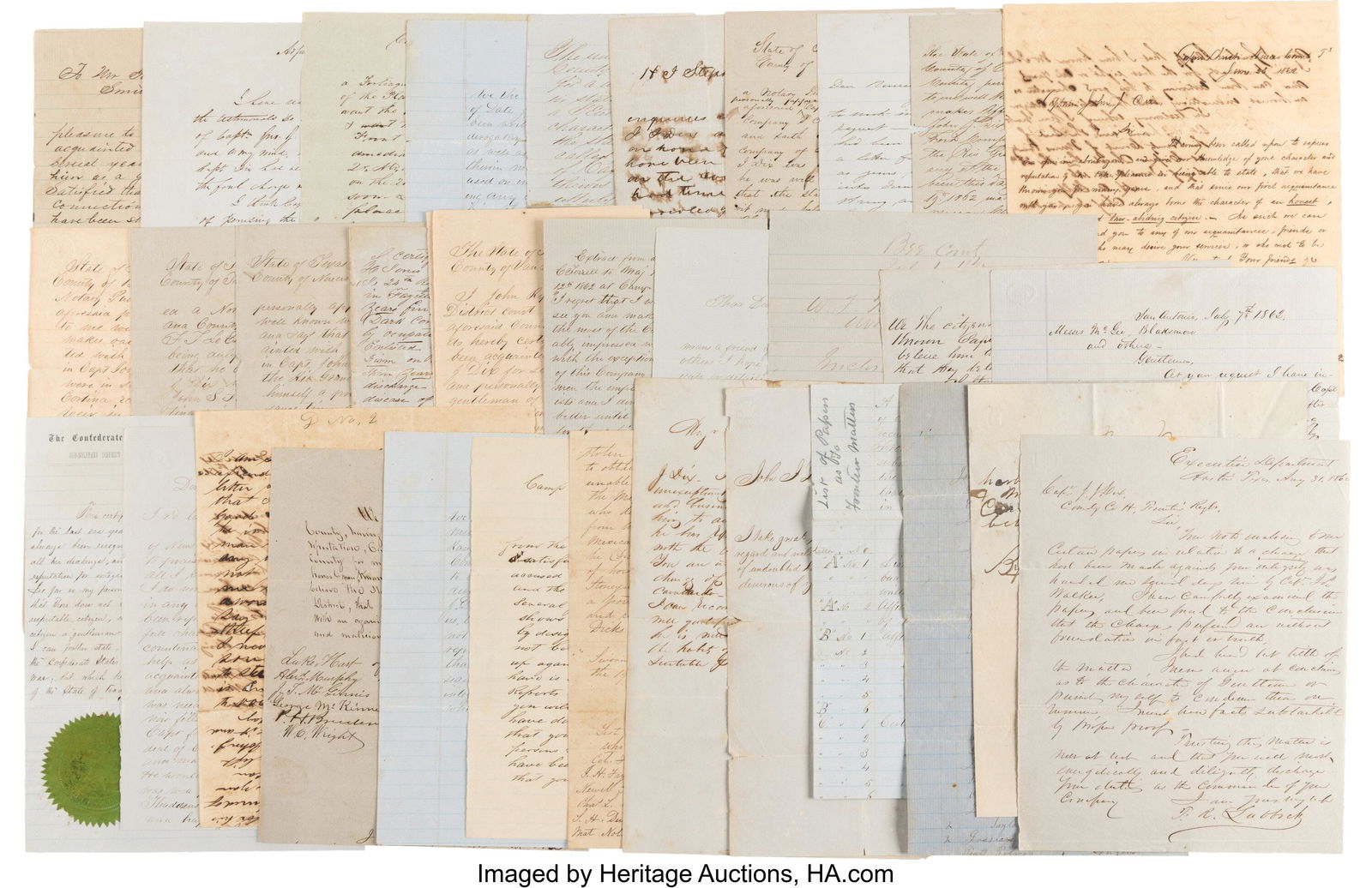 John J. Dix Horse Theft Archive. An archive of 3 (1 of 4)