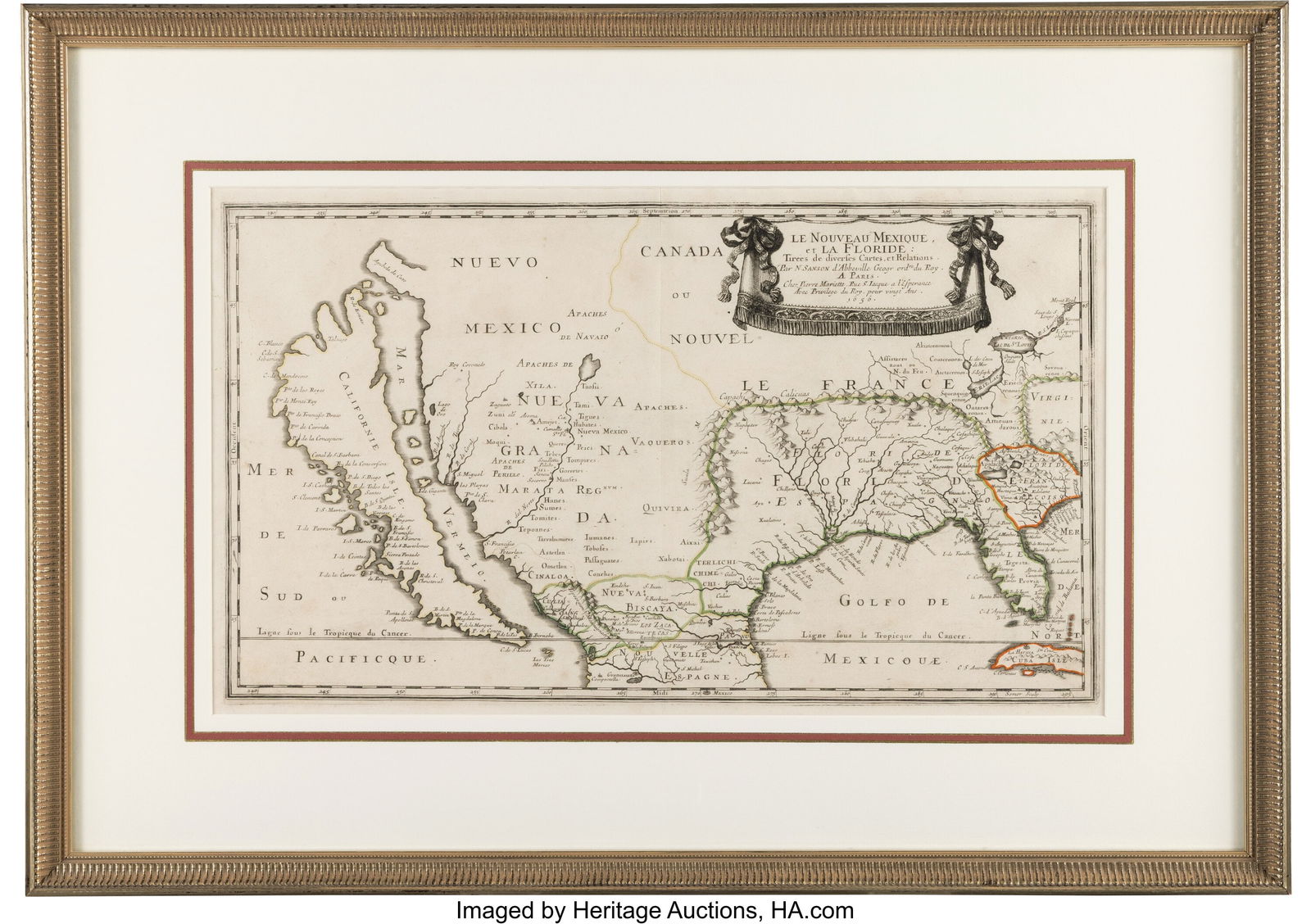 Nicholas Sanson d'Abbeville. Le Nouveau Mexique, (1 of 1)