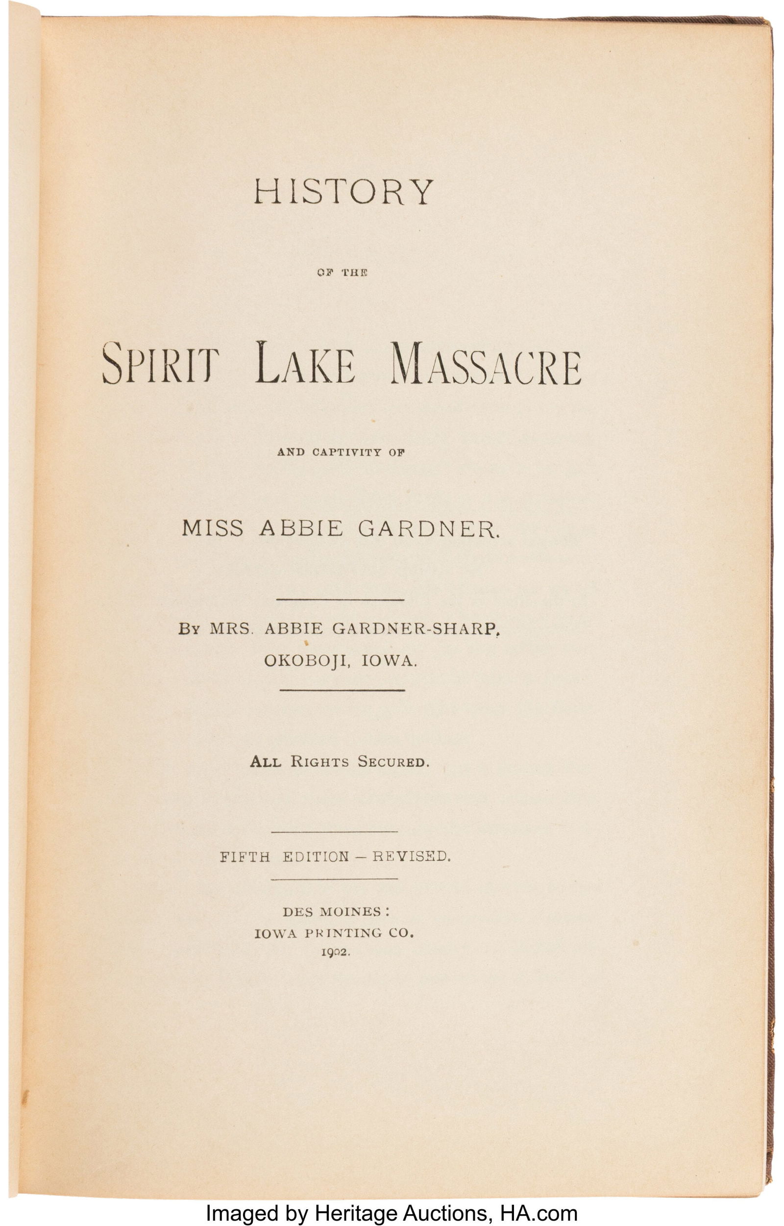 Abigail Gardner Sharp Presentation Copy of the H (1 of 3)