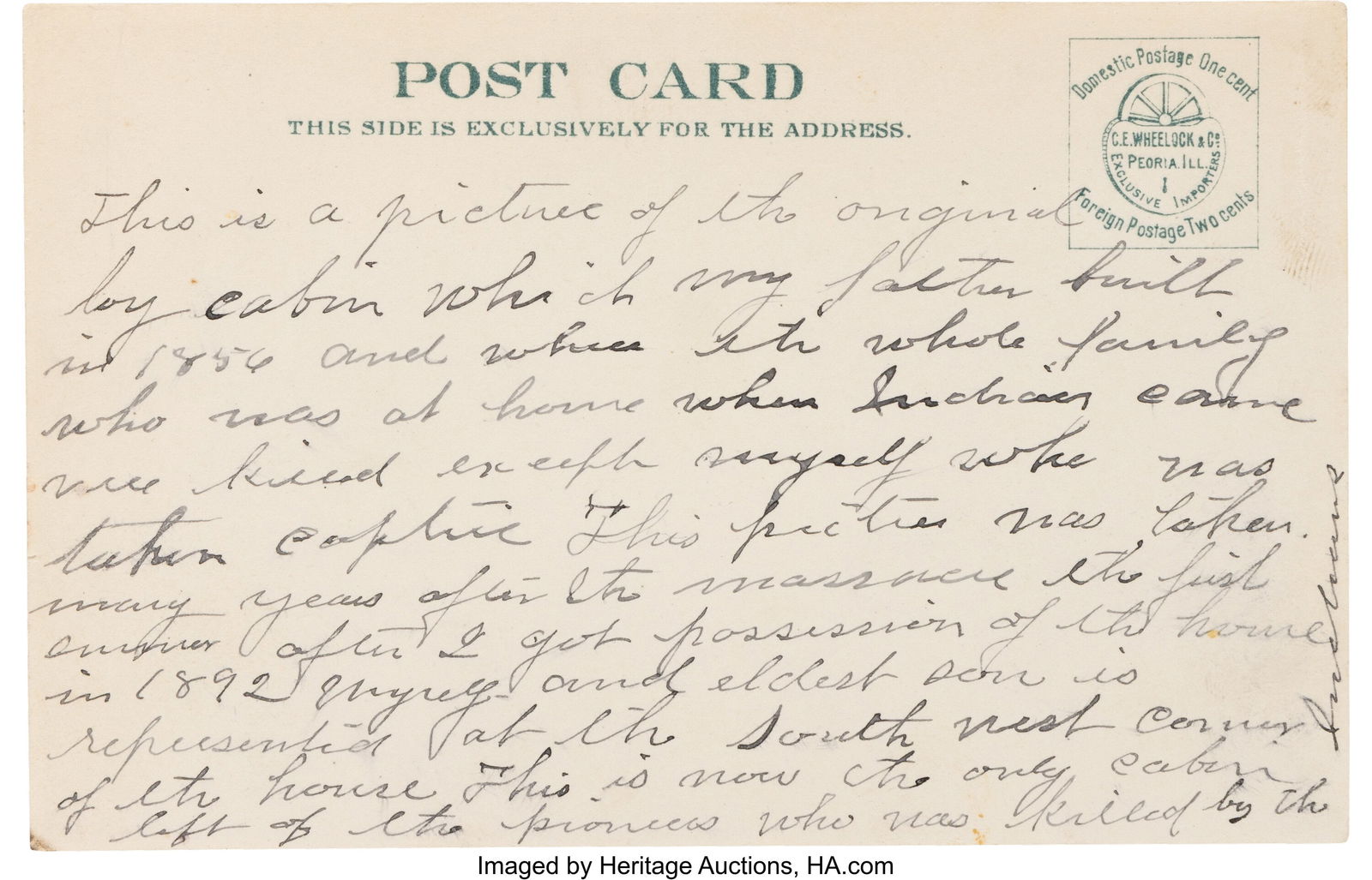 Abbie Gardner Sharp Postcard Signed. A postcard - 2