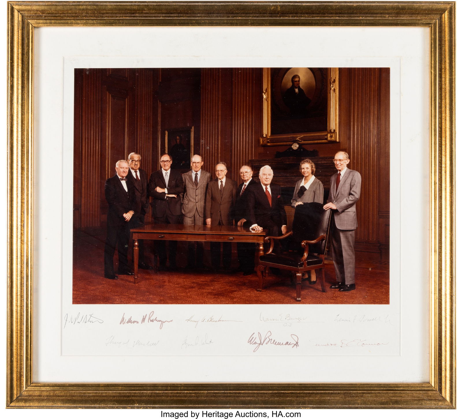 Burger Court Signed Photo with Signatures from A (1 of 1)