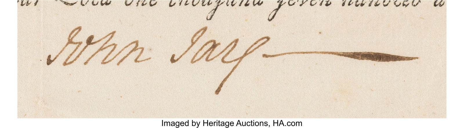 John Jay Militia Appointment Signed. One partial - 2