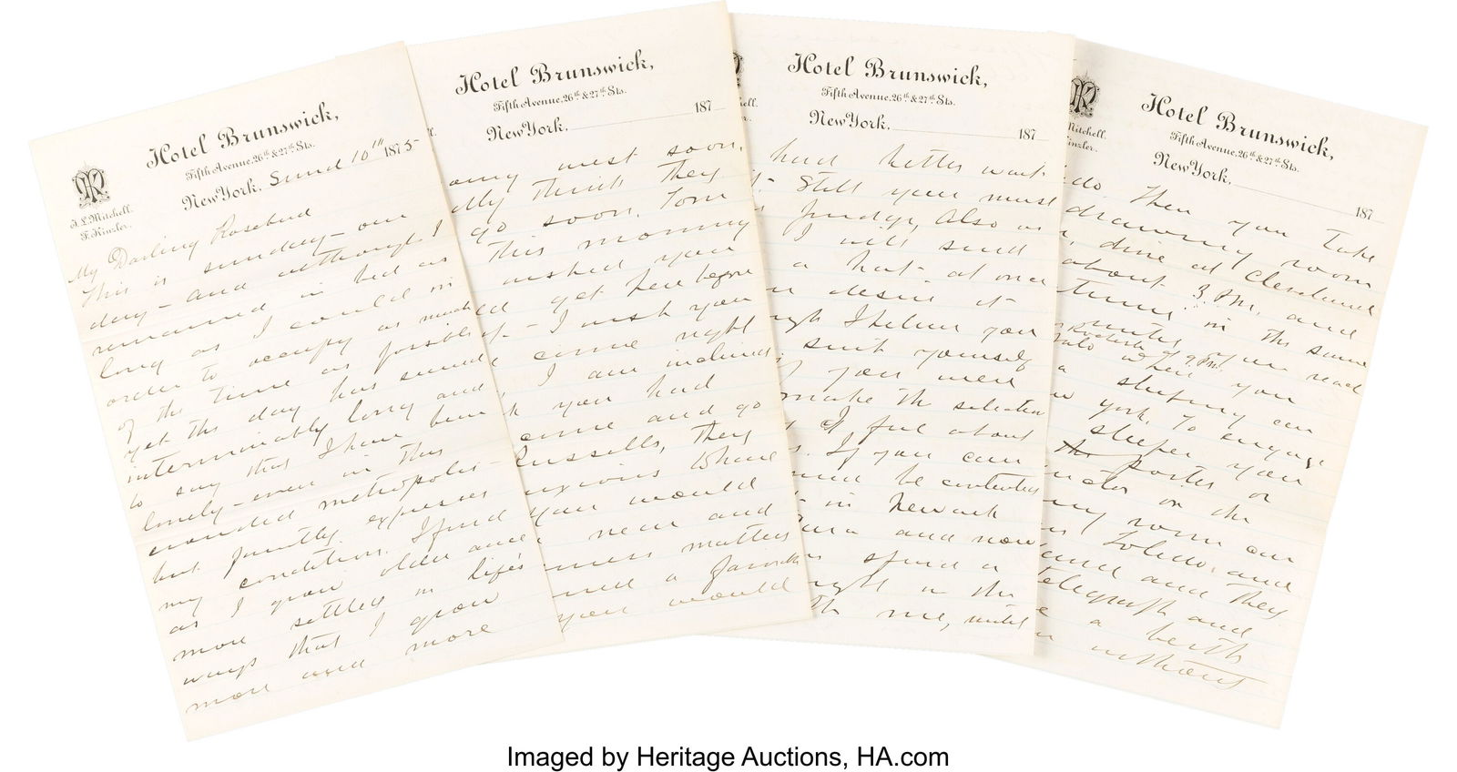 George A. Custer Autograph Letter Signed. Eight (1 of 9)