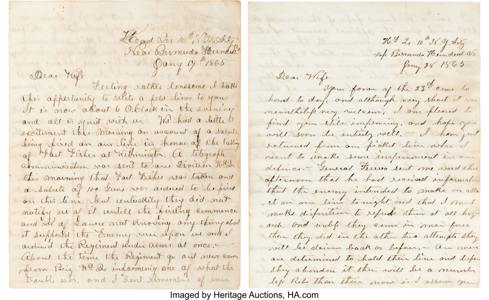 Civil War Soldier's Letters (2) by Seneca Cowles (1 of 1)