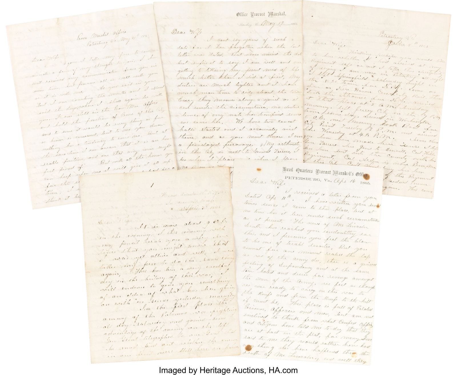 Civil War Soldier's Letters (5) by Seneca Cowles (1 of 1)
