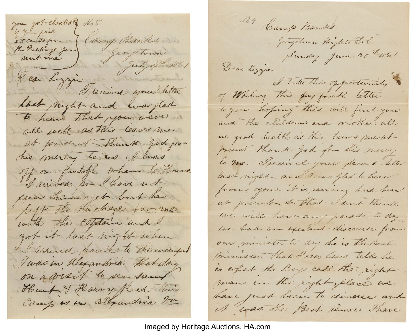 Civil War Soldier's Letters (2) Recounting the D (1 of 2)