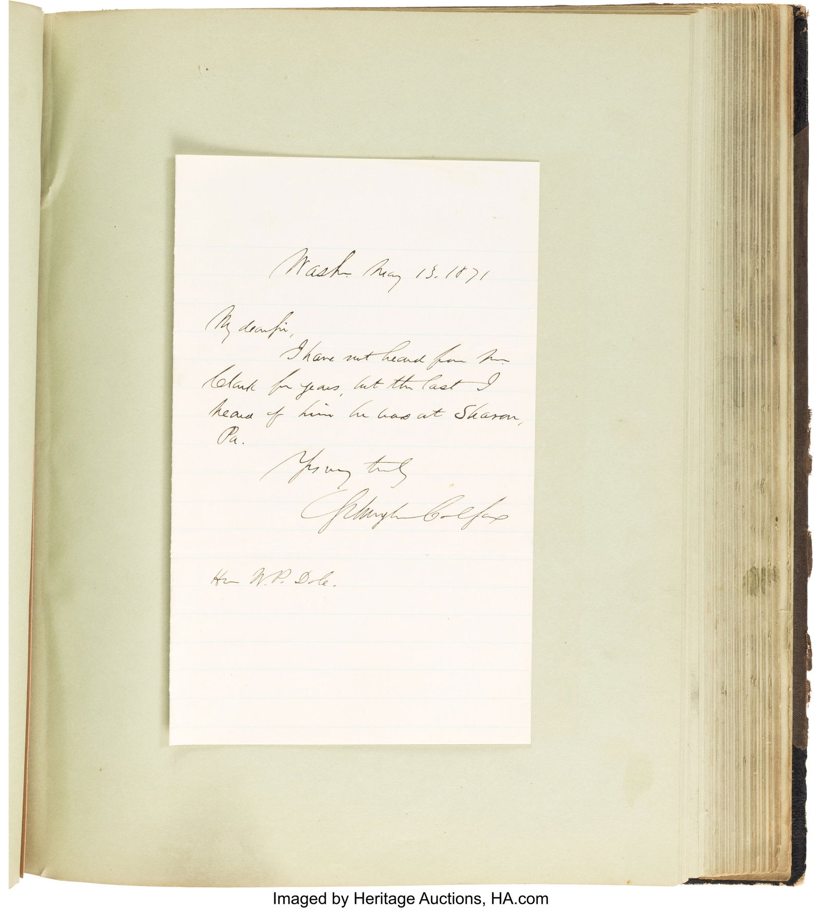 Scrapbook Containing Assorted Letters Addressed - 7