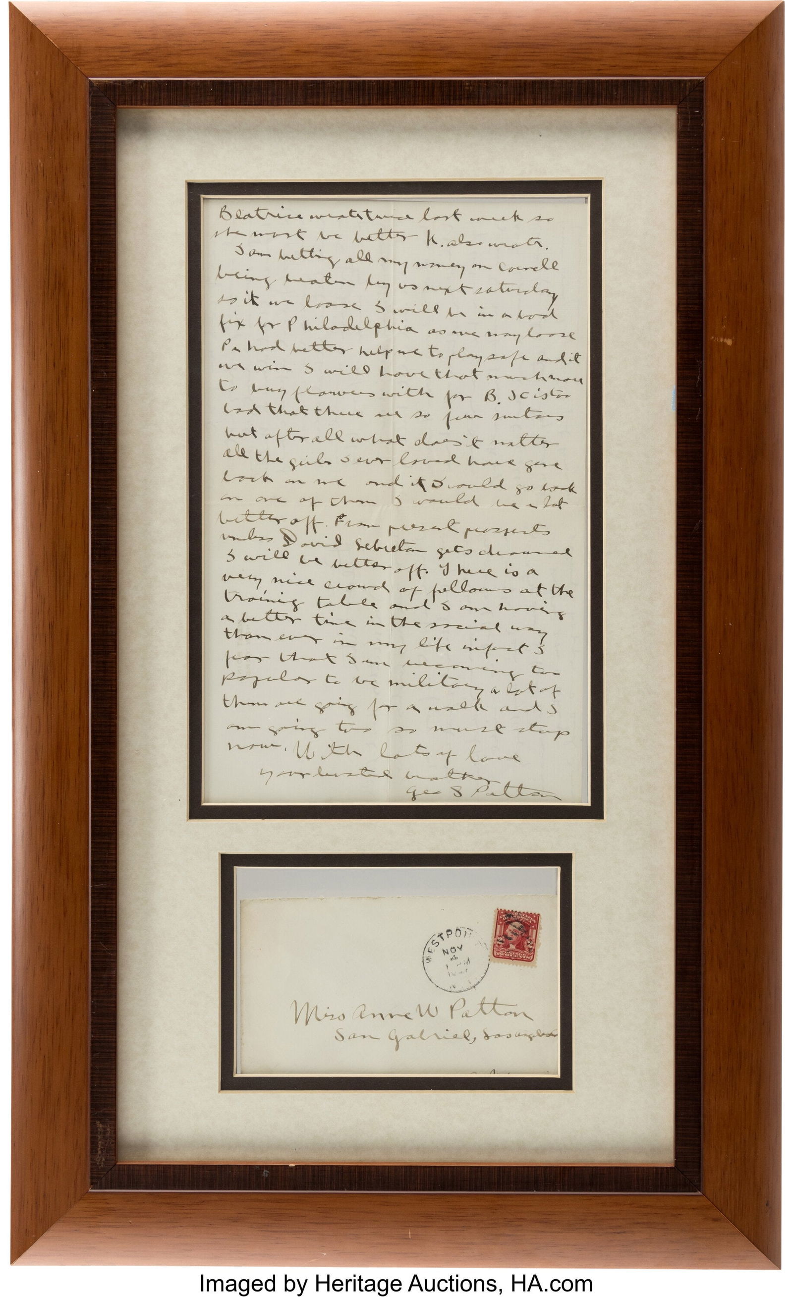George S. Patton Autograph Letter Signed to "Dea (1 of 3)