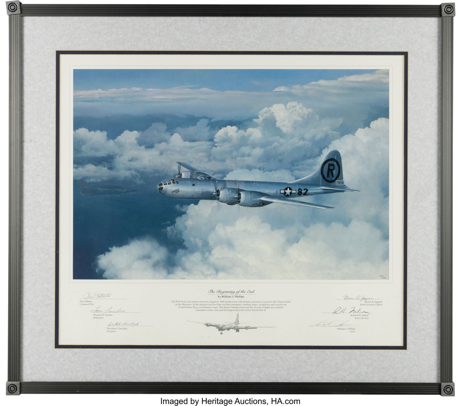 Enola Gay Crew Signed Limited Edition Print: "Th (1 of 2)