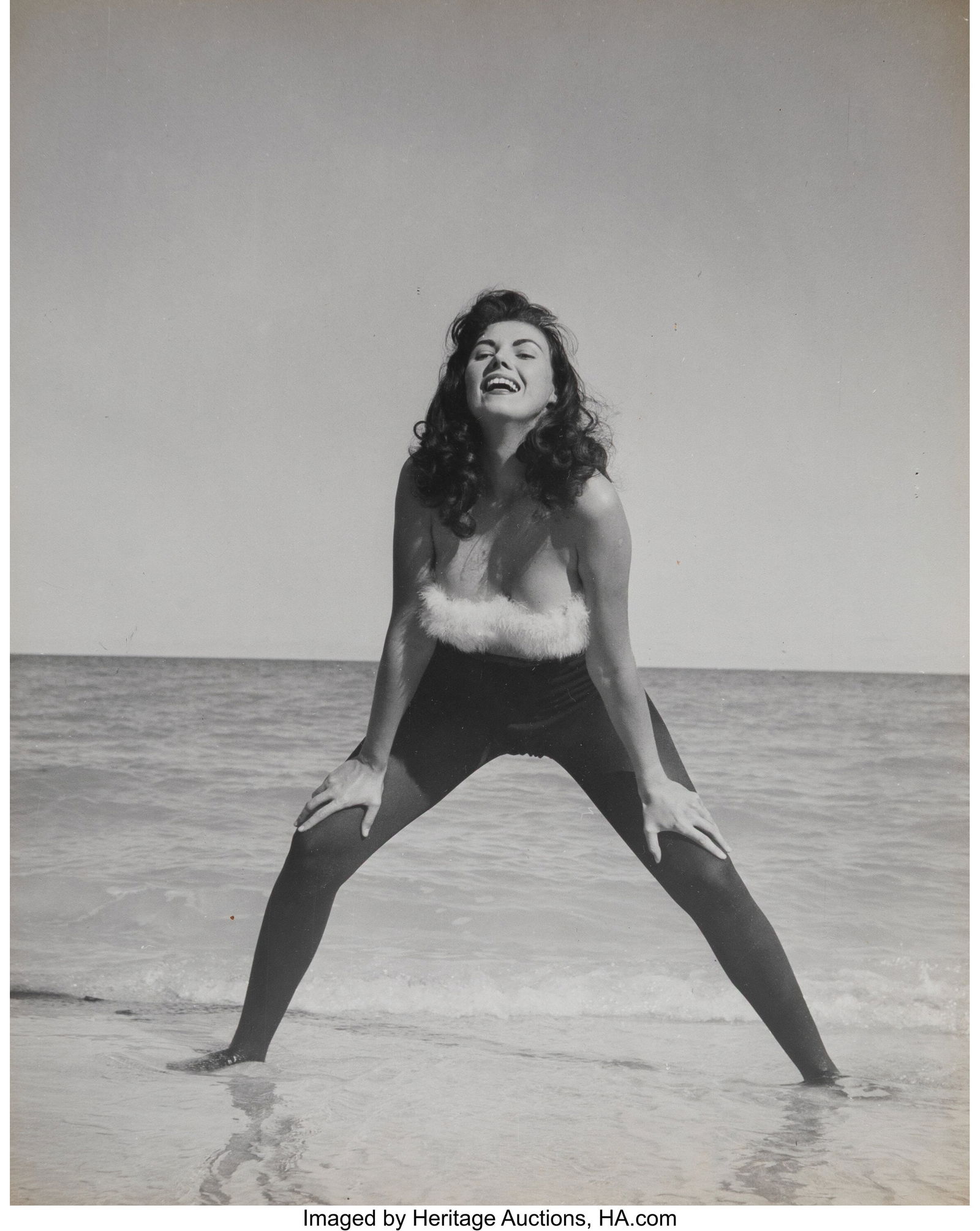 Bunny Yeager (American, 1929-2014) Bunny Yeager: Bunny Yeager (American, 1929-2014) Bunny Yeager Self Portraits on the Beach (5 works), 1950s Gelatin silver printed 10 x 8 inches (25.4 x 20.3 cm&rpa