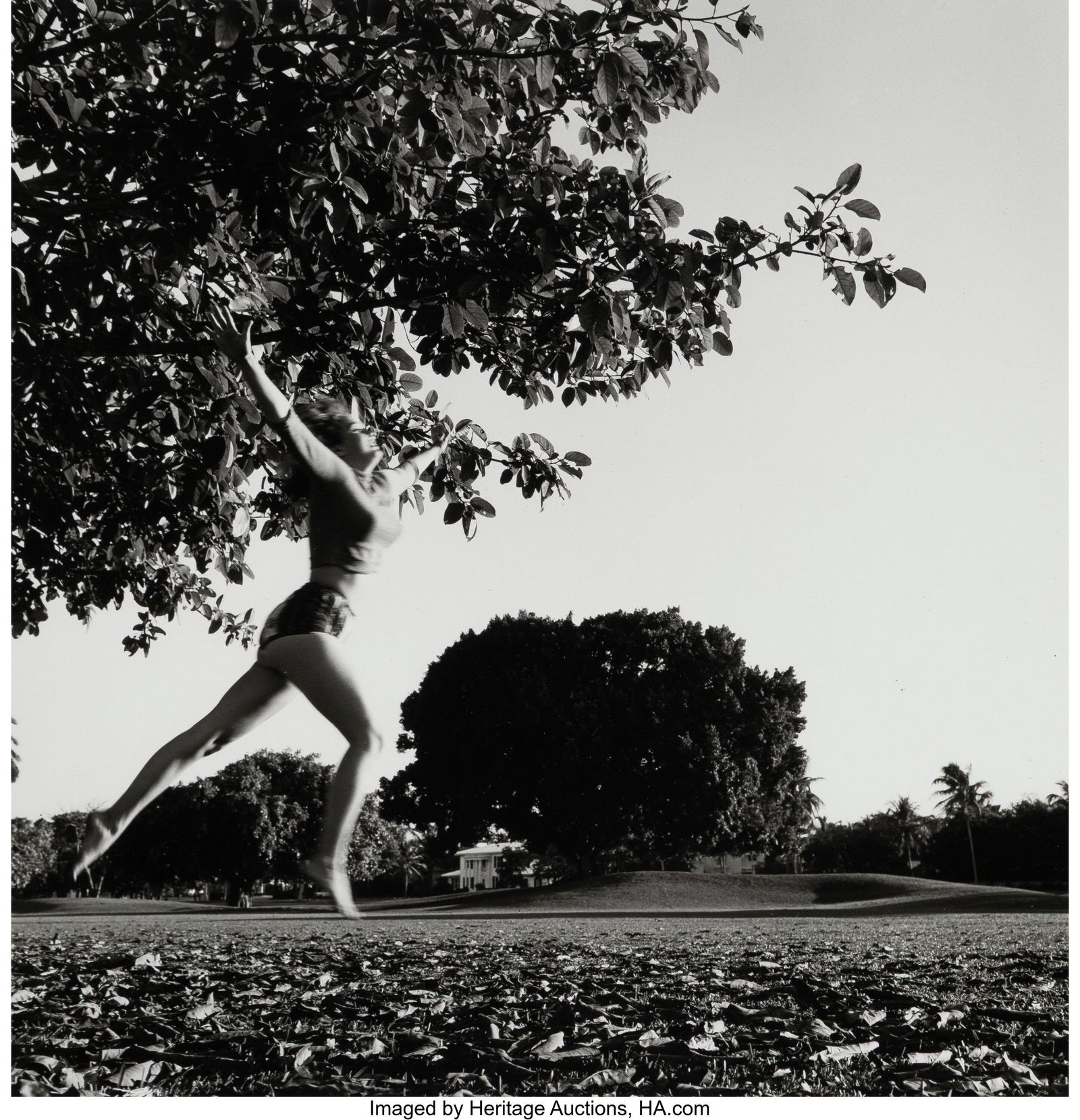 Bunny Yeager (American, 1929-2014) Untitled (Gir: Bunny Yeager (American, 1929-2014) Untitled (Girl Running), circa 1960s Gelatin silver print, printed later 10-1/2 x 10 inches (26.7 x 25.4