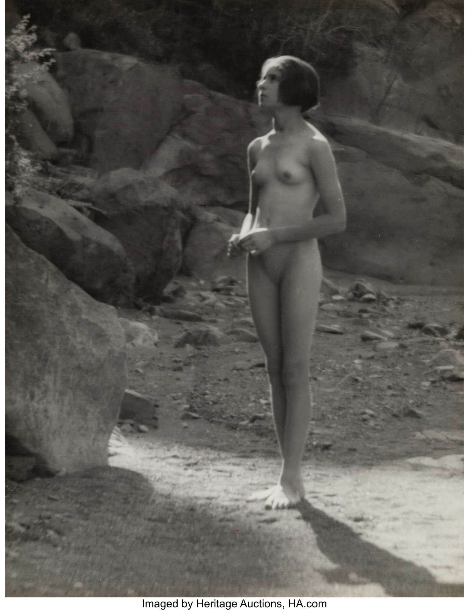 Forman Hanna (American, 1882-1950) Untitled (Nud: Forman Hanna (American, 1882-1950) Untitled (Nude Looking Up), 1935 Gelatin silver print 13-5/8 x 10-5/8 inches (34.6 x 27.0 cm) 14 x 11