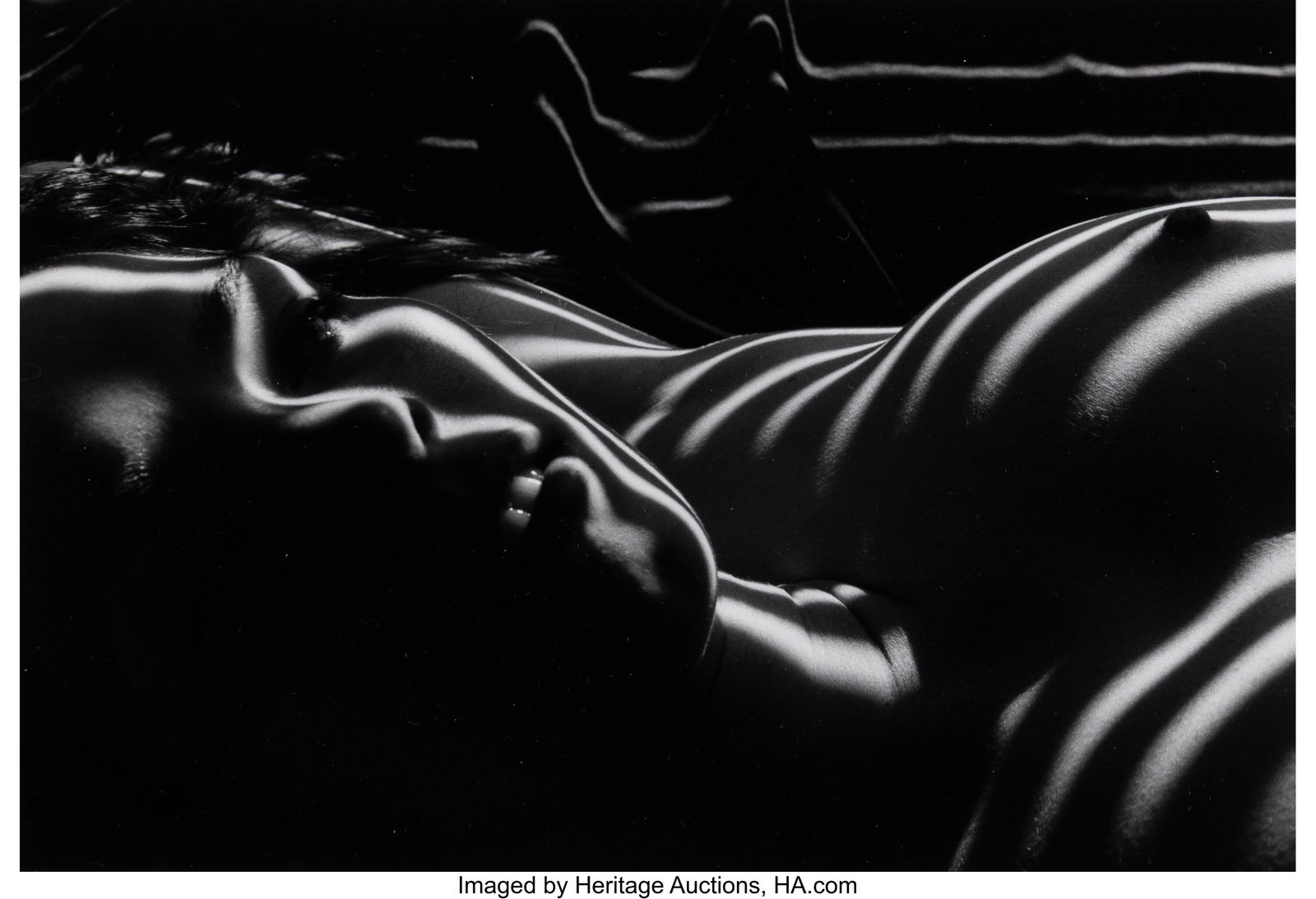 Lucien Clergue (French, 1934-2014) Zebra Nudes (: Lucien Clergue (French, 1934-2014) Zebra Nudes (2 works), 1998 Gelatin silver prints 8-1/4 x 5-3/4 inches (21.0 x 14.6 cm) and the rever