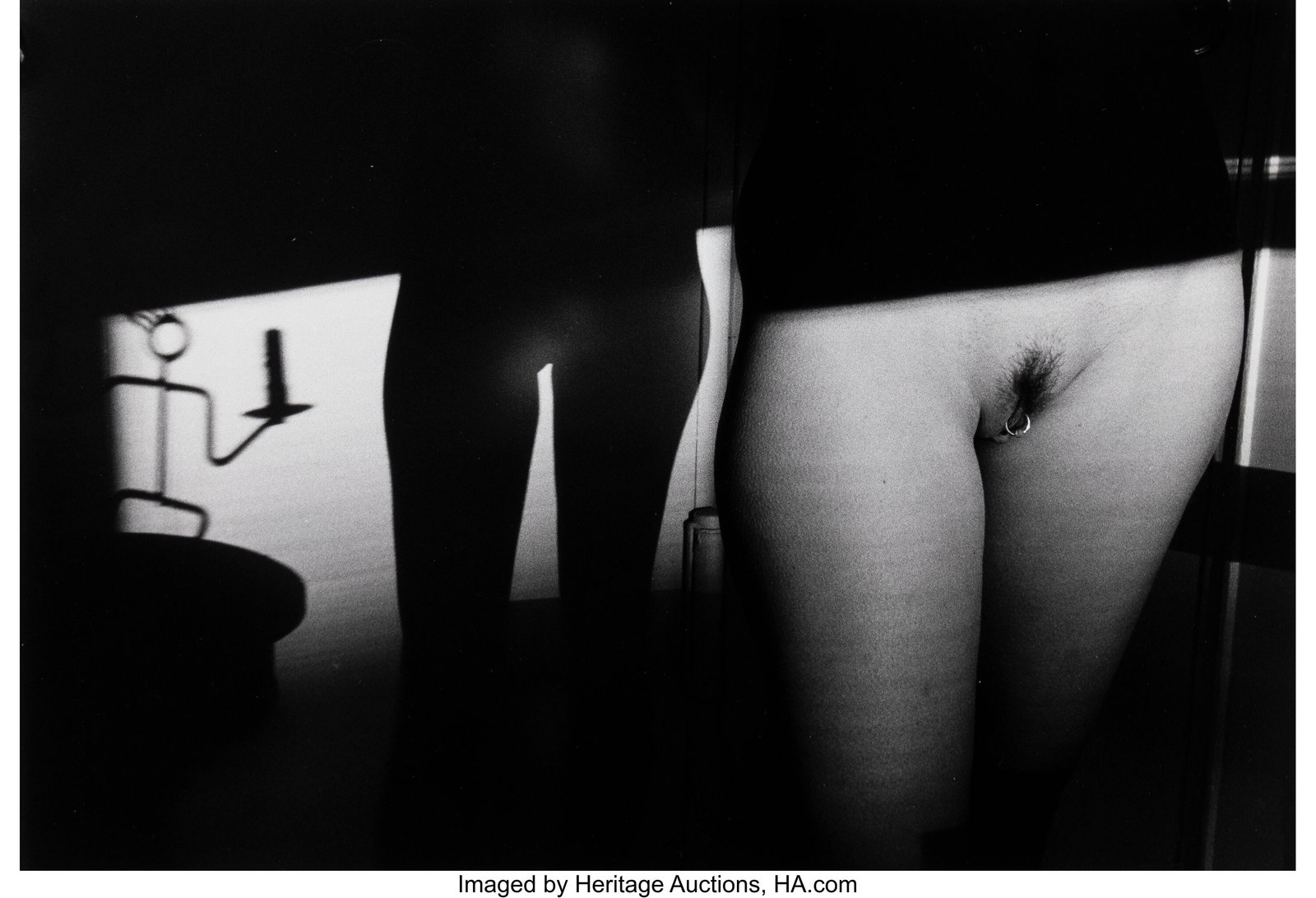 Lucien Clergue (French, 1934-2014) Nu Au Chandel: Lucien Clergue (French, 1934-2014) Nu Au Chandelier, 1999 Gelatin silver print, printed 2002 9-3/4 x 14-1/4 inches (24.8 x 36.2 cm) (im