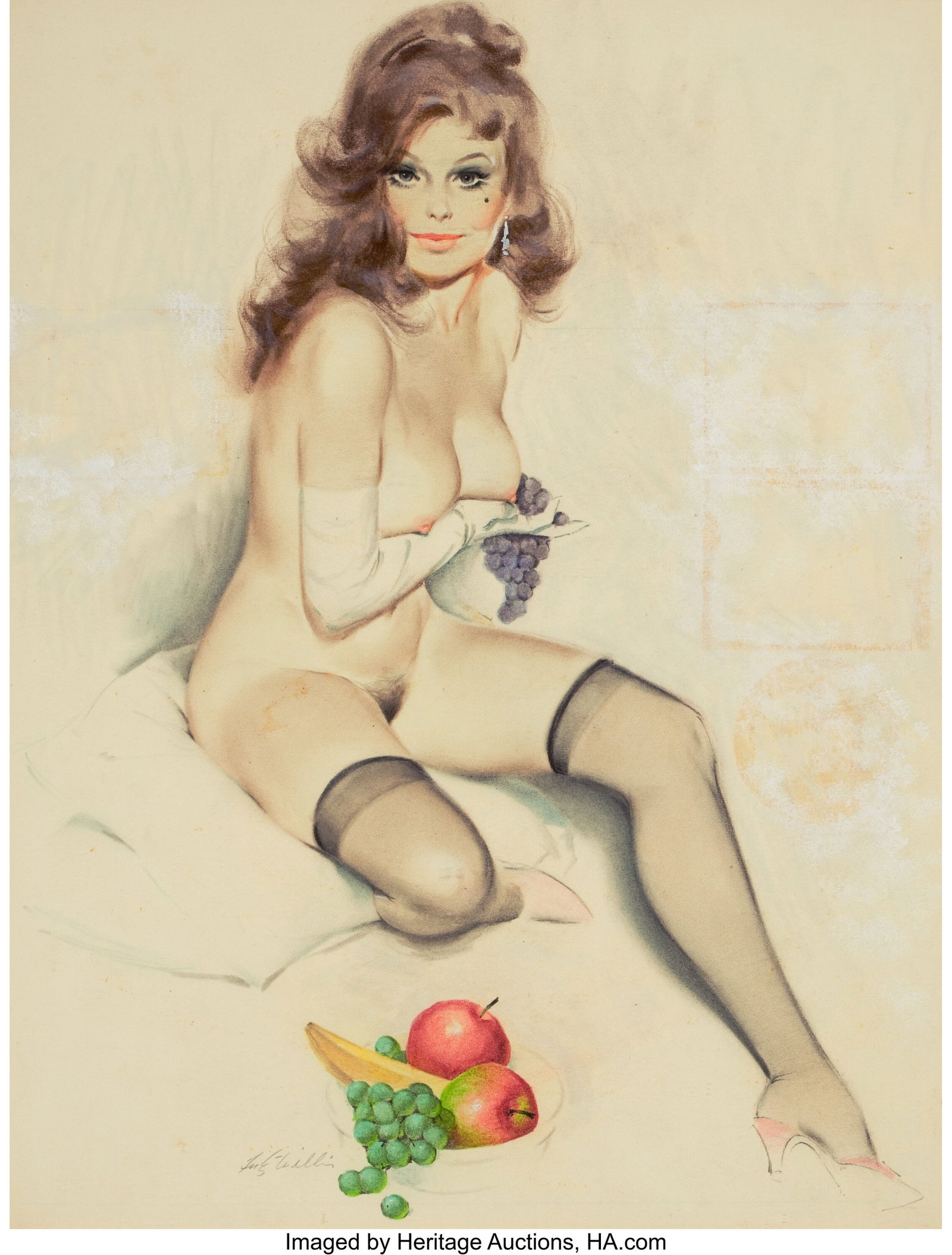 Fritz Willis (American, 1907-1979) Brunette with (1 of 3)