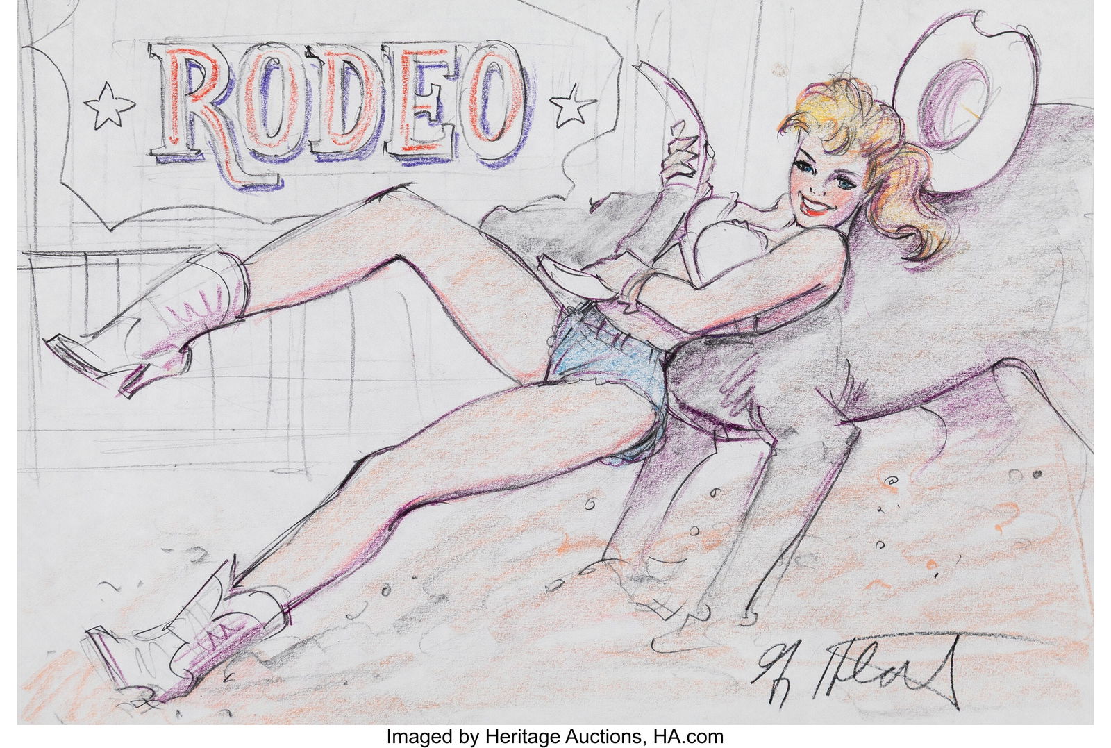 Greg Hildebrandt (American, 1939-2024) Rodeo stu (1 of 3)