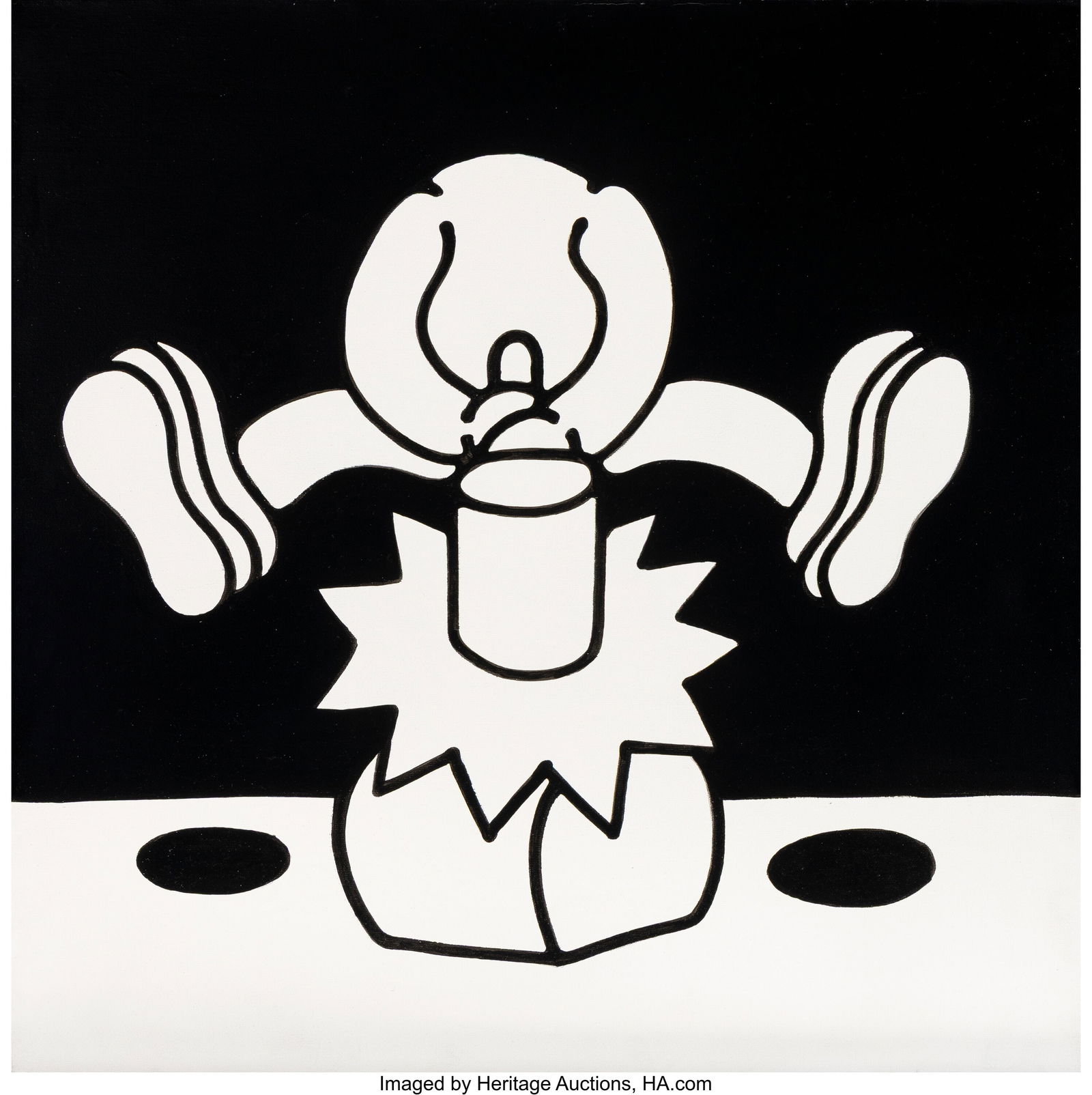 Autops (b. 1992) A New Idea Acrylic on canvas 24: Autops (b. 1992) A New Idea Acrylic on canvas 24 x 24 x 1-1/2 inches (61.0 x 61.0 x 3.8 cm) Ed. 9/12 Signed, titled, and date