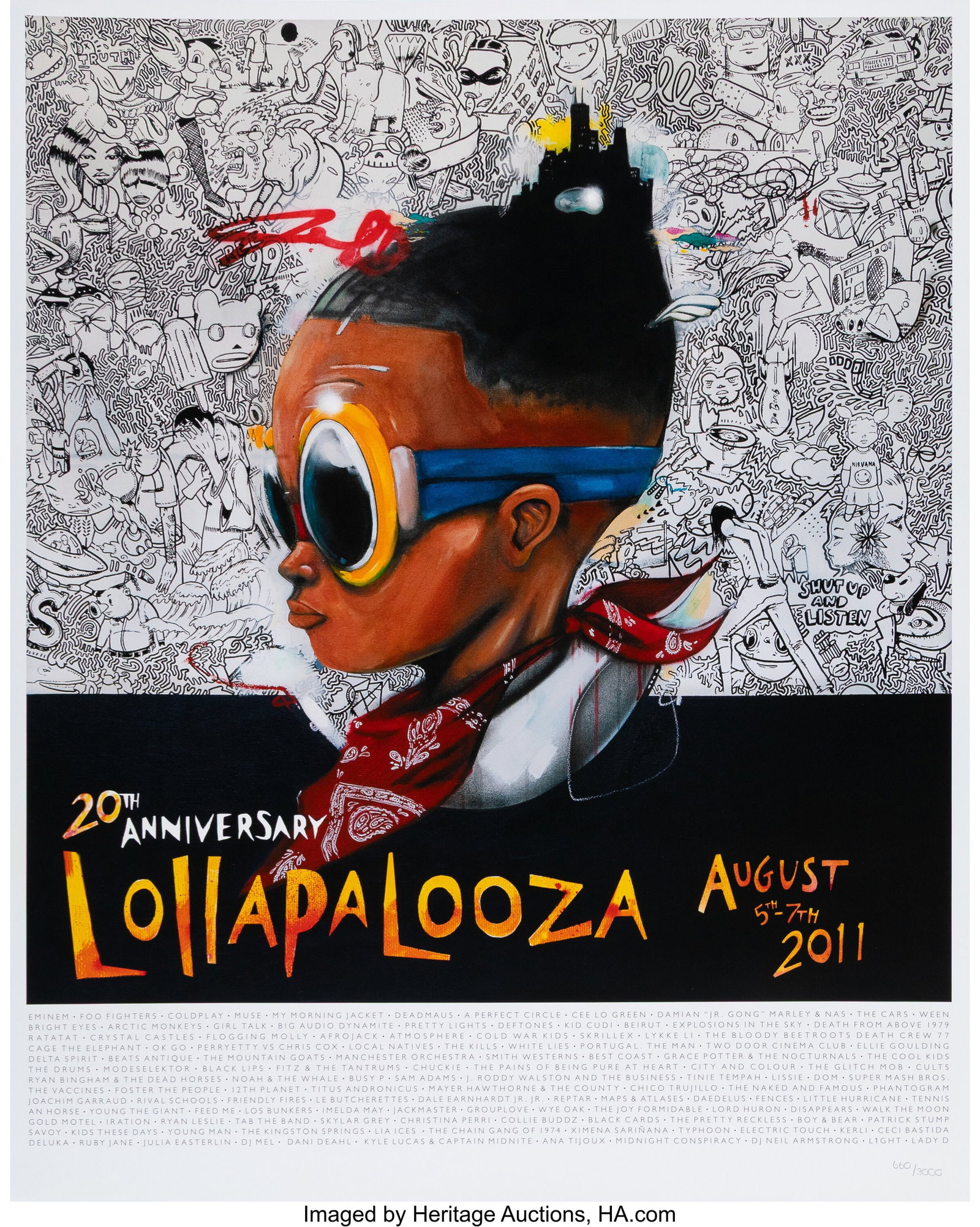 Hebru Brantley (b. 1981) Lollapalooza 2011, 20th (1 of 1)