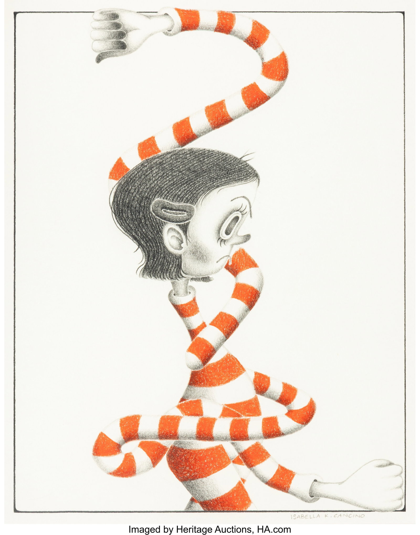 Isabella K. Cancino (b. 1995) Untitled, 2020 Pen (1 of 2)