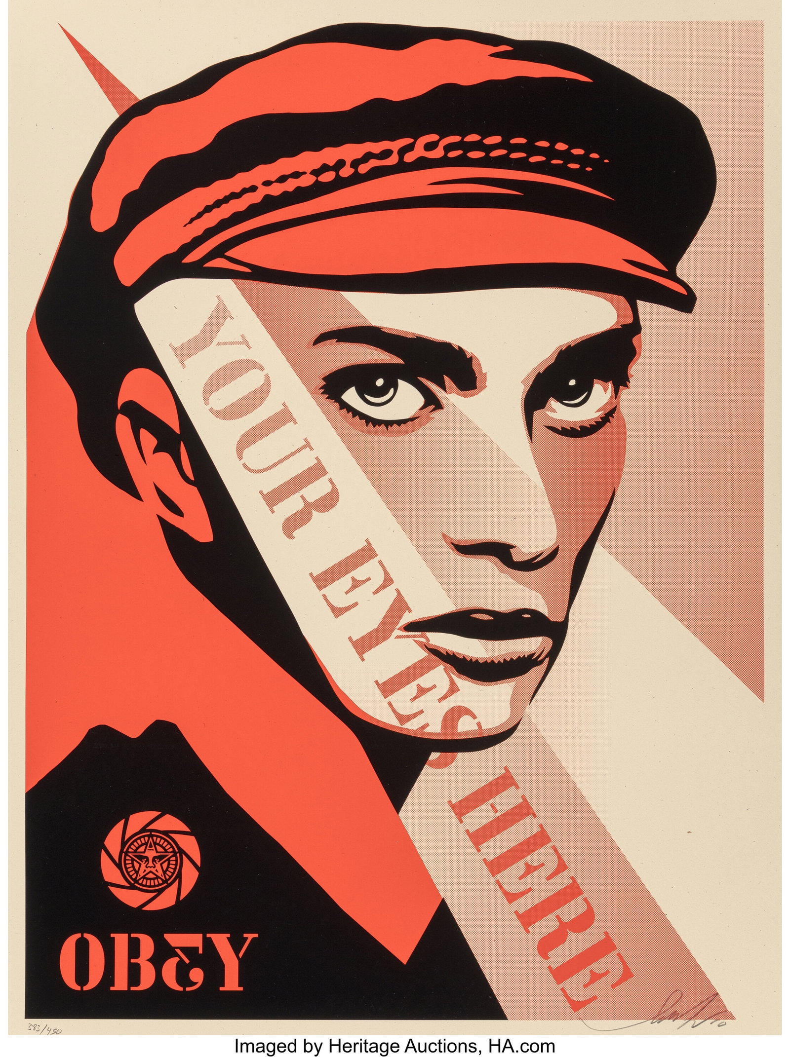 Shepard Fairey (b. 1970) Your Eyes Here, 2010 Sc (1 of 1)