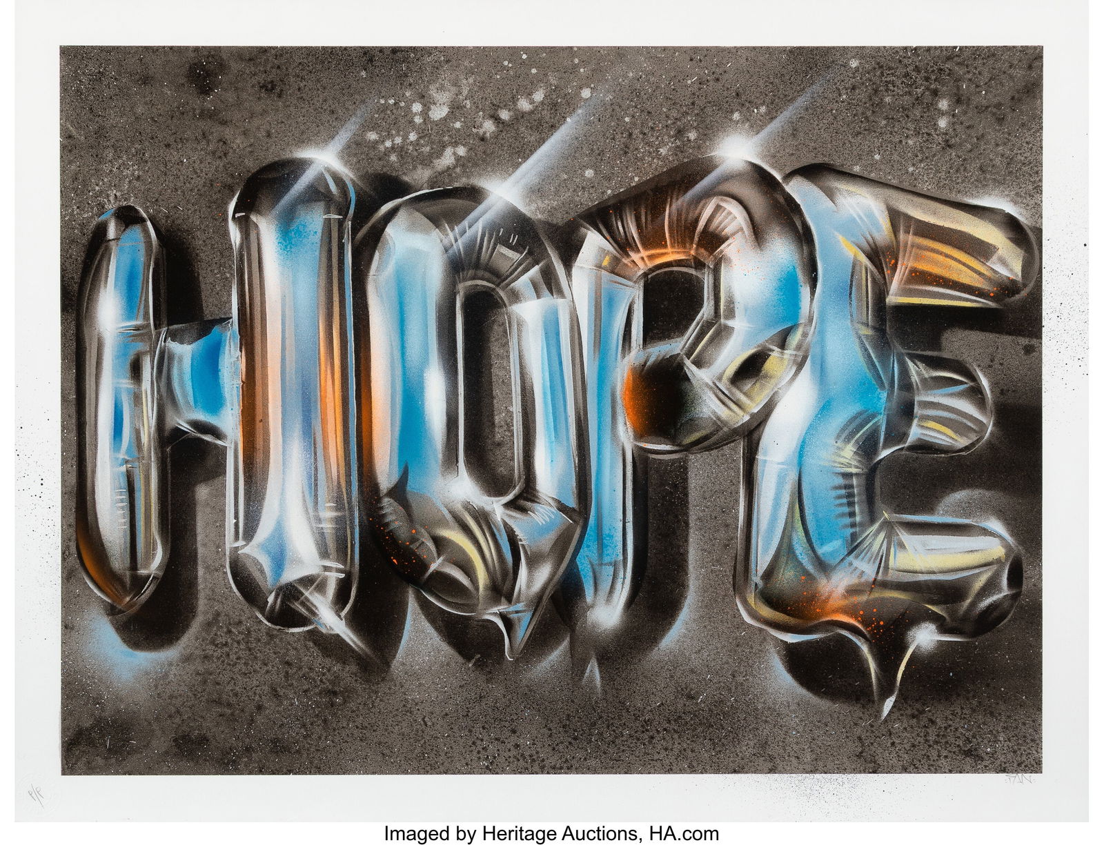 Fanakapan (b. 1980) Hope, 2018 Screenprint in co (1 of 2)