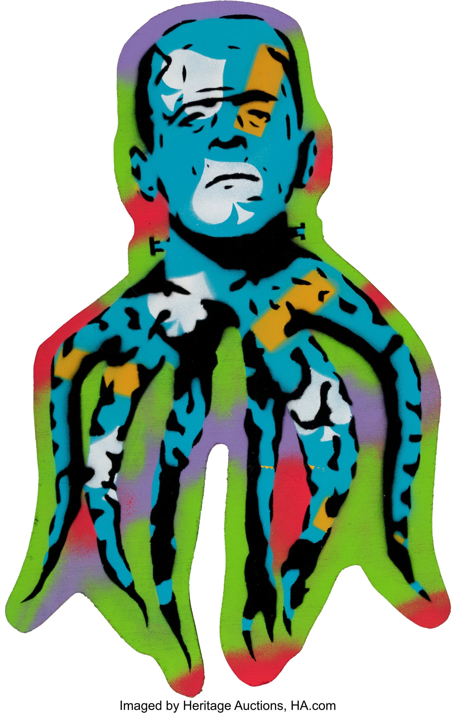 FKZ (20th Century) Untitled, 2020 Spray paint on (1 of 2)