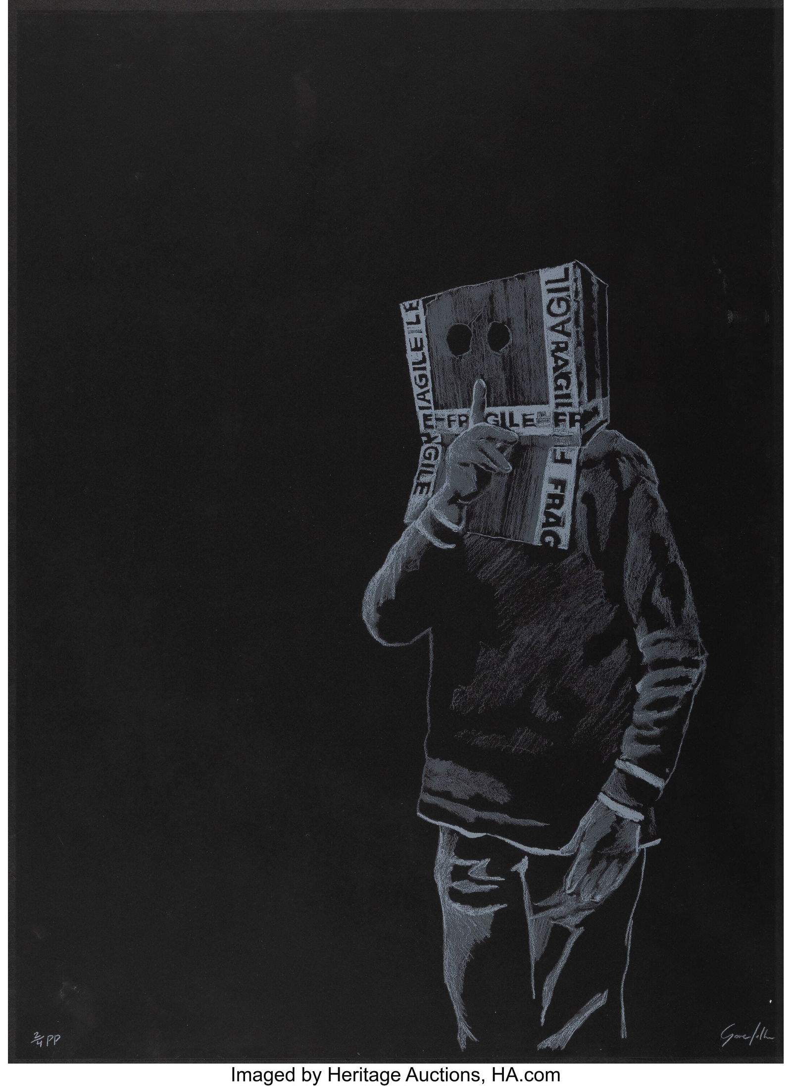 Gonefellow (20th Century) Boxhead, 2017 Screenpr - 2