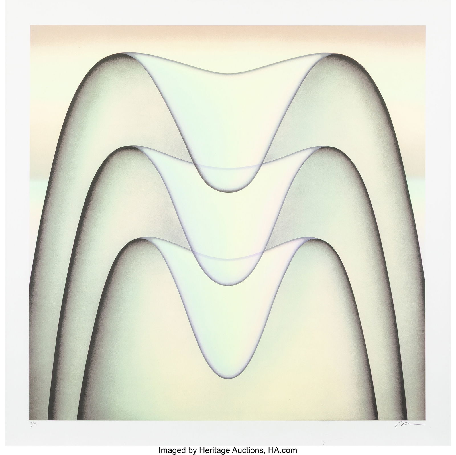 Molly Greene (b. 1986) Bur, 2022 Screenprint in: Molly Greene (b. 1986) Bur, 2022 Screenprint in colors on Coventry Rag paper 34 x 34 inches (86.4 x 86.4 cm) (sheet) Ed. 11/25 Signe