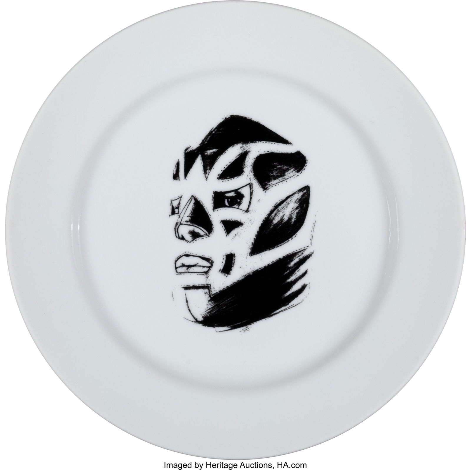 Salómon Huerta (b. 1965) Santa Monica Museum of: Salómon Huerta (b. 1965) Santa Monica Museum of Art 20th Anniversary Plate, 2008 Screenprint on porcelain 12 inches (30.5 cm) (diameter) Ed&per