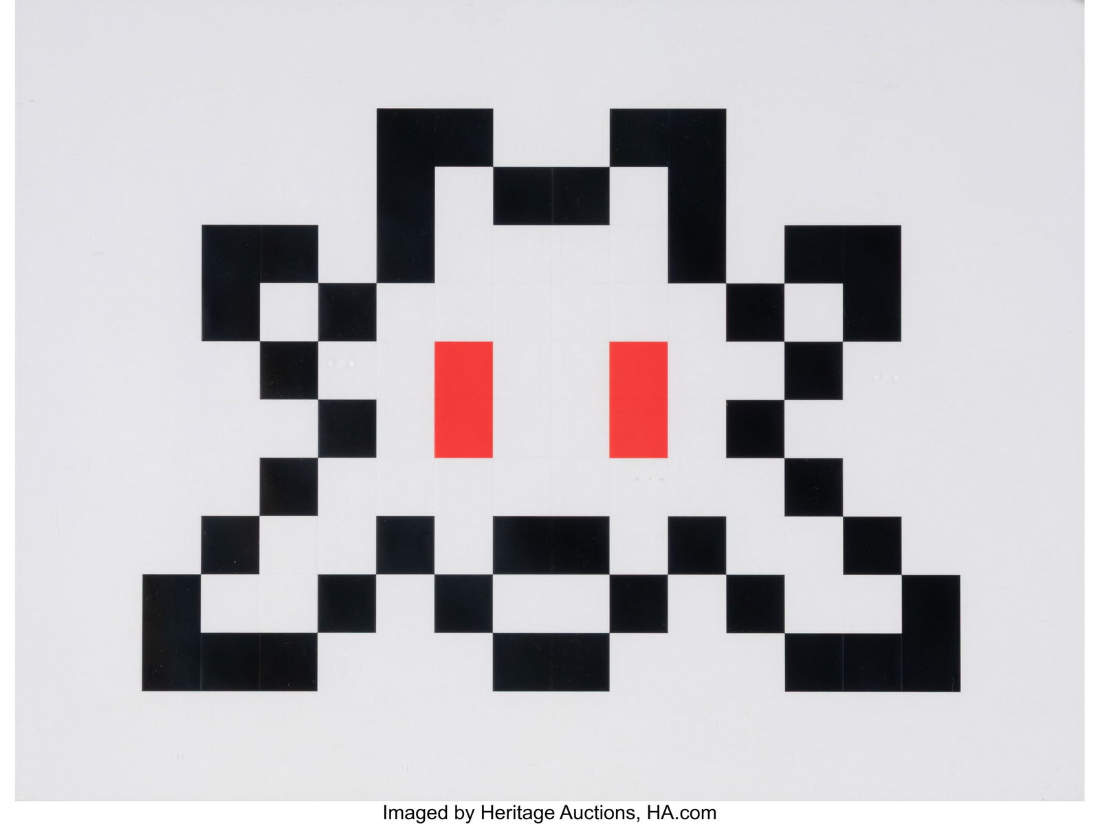 Invader (b. 1969) 3D Little Big Space, 2022 Pain (1 of 3)