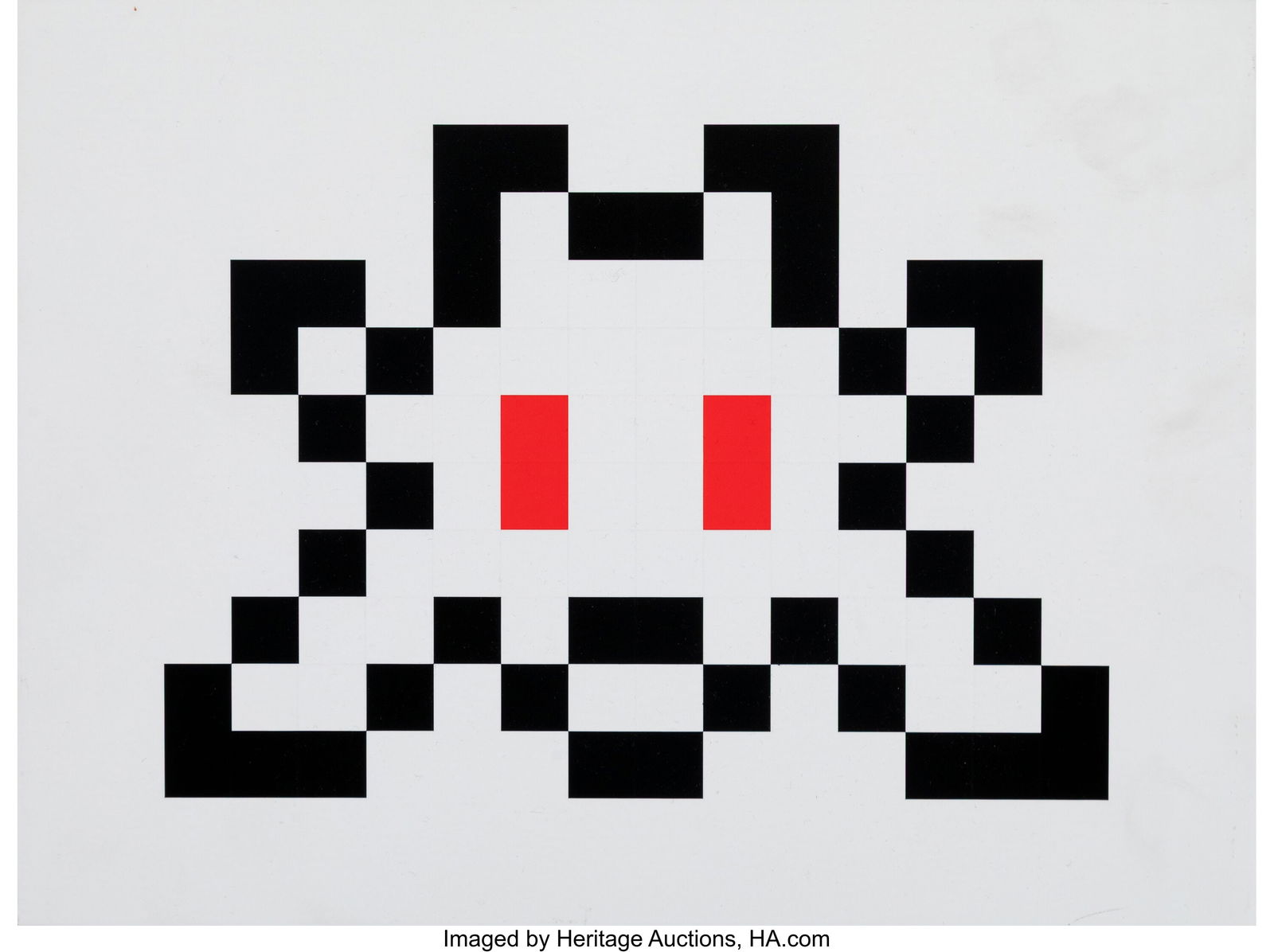 Invader (b. 1969) 3D Little Big Space, 2022 Pain (1 of 3)