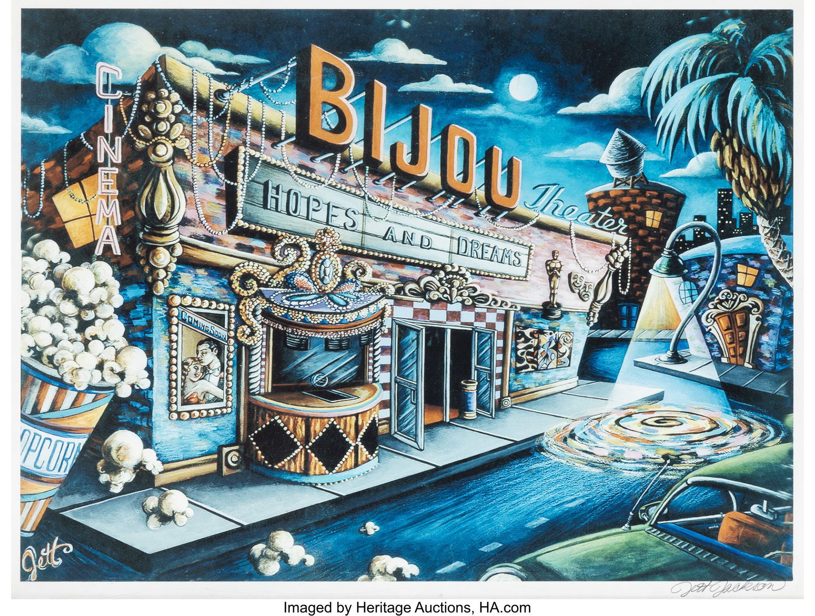 Jett Jackson (b. 1958) Untitled (Bijou Theater): Jett Jackson (b. 1958) Untitled (Bijou Theater) Giclée print in colors on wove paper 18 x 24 inches (45.7 x 61.0 cm) (sheet) Signed