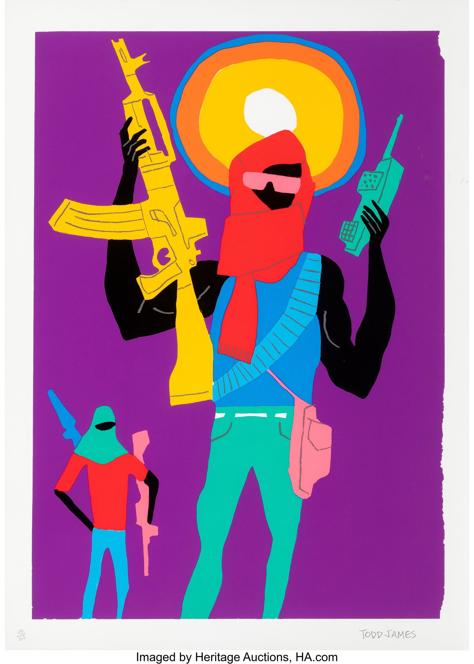 Todd James (b. 1969) Pirate Radio, 2012 Screenpr: Todd James (b. 1969) Pirate Radio, 2012 Screenprint in colors on wove paper 28-3/4 x 20-3/4 inches (73.0 x 52.7 cm) (sheet) Ed.